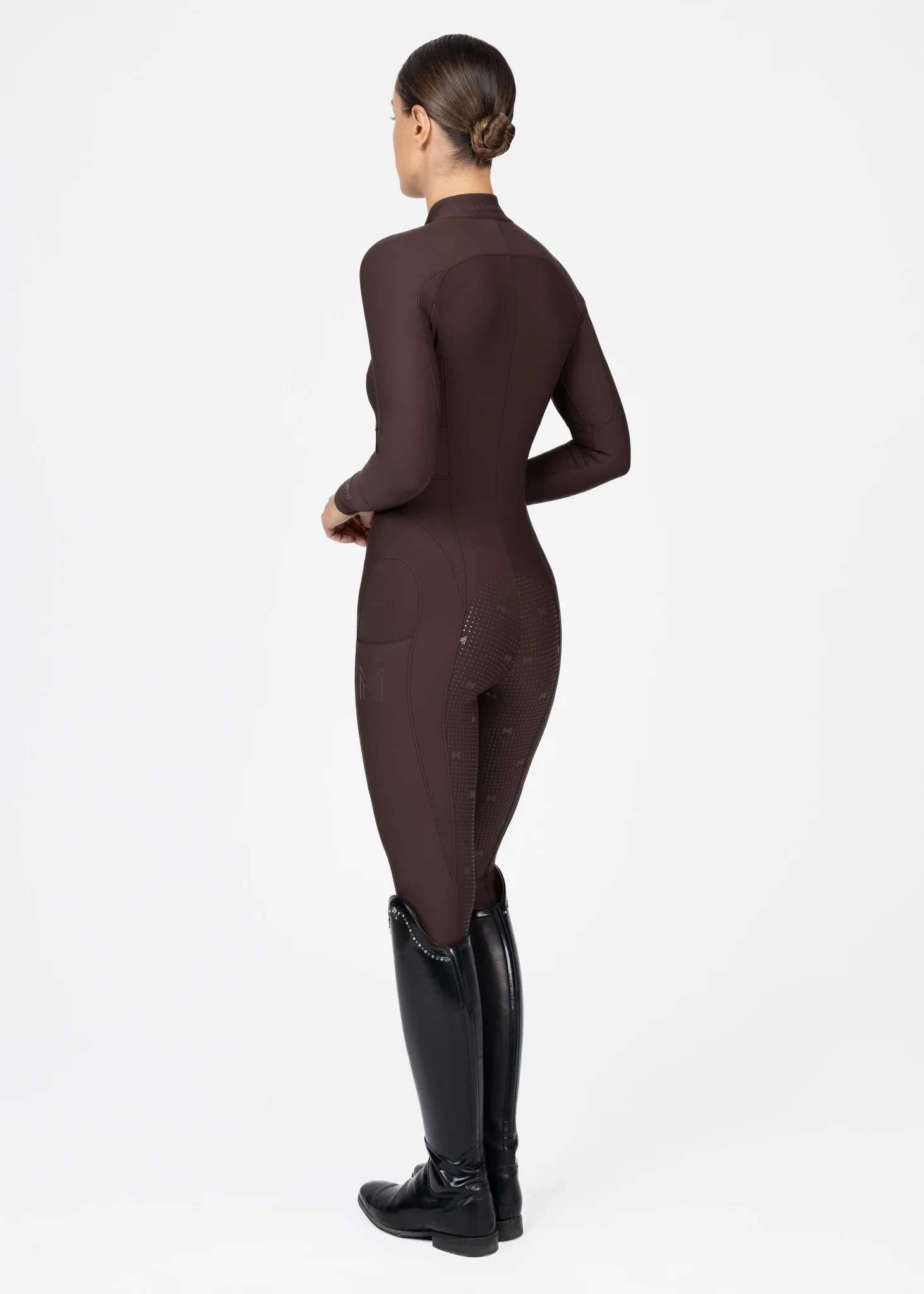 Femme Riding Jumpsuit (Chocolate) - Image 11