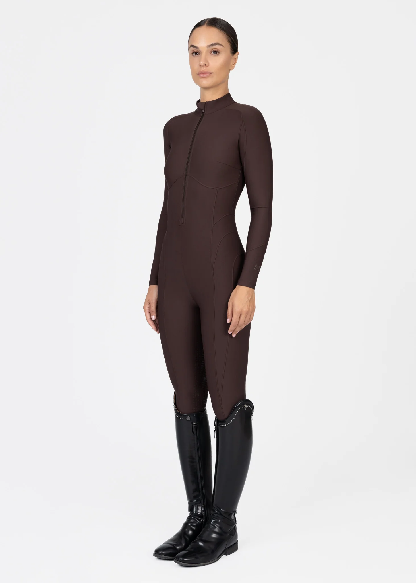 Femme Riding Jumpsuit (Chocolate) - Image 12