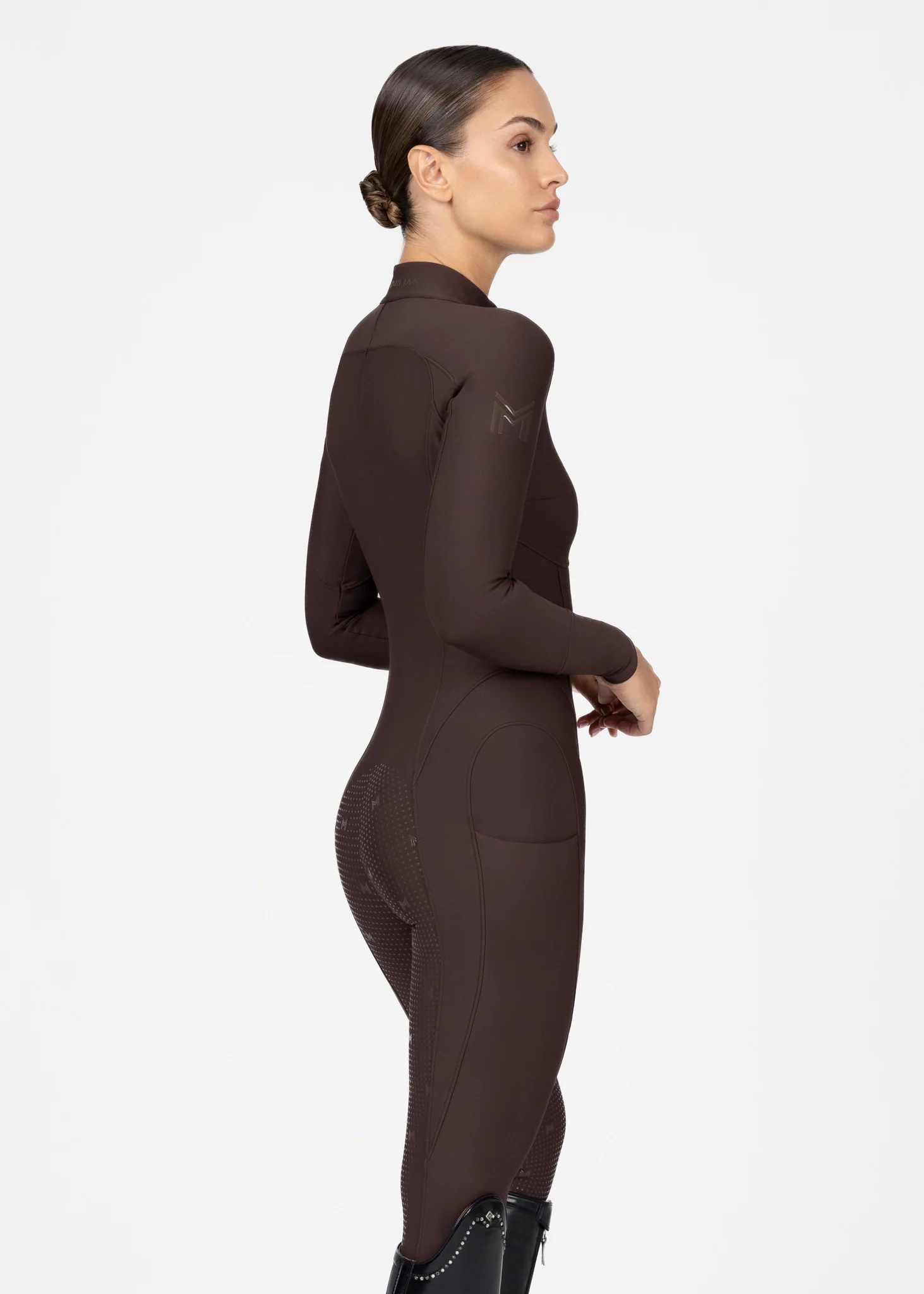 Femme Riding Jumpsuit (Chocolate) - Image 4