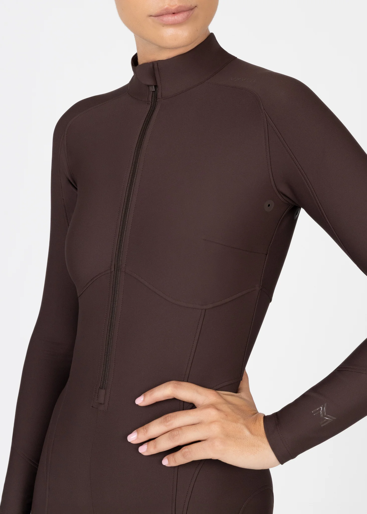 Femme Riding Jumpsuit (Chocolate) - Image 7