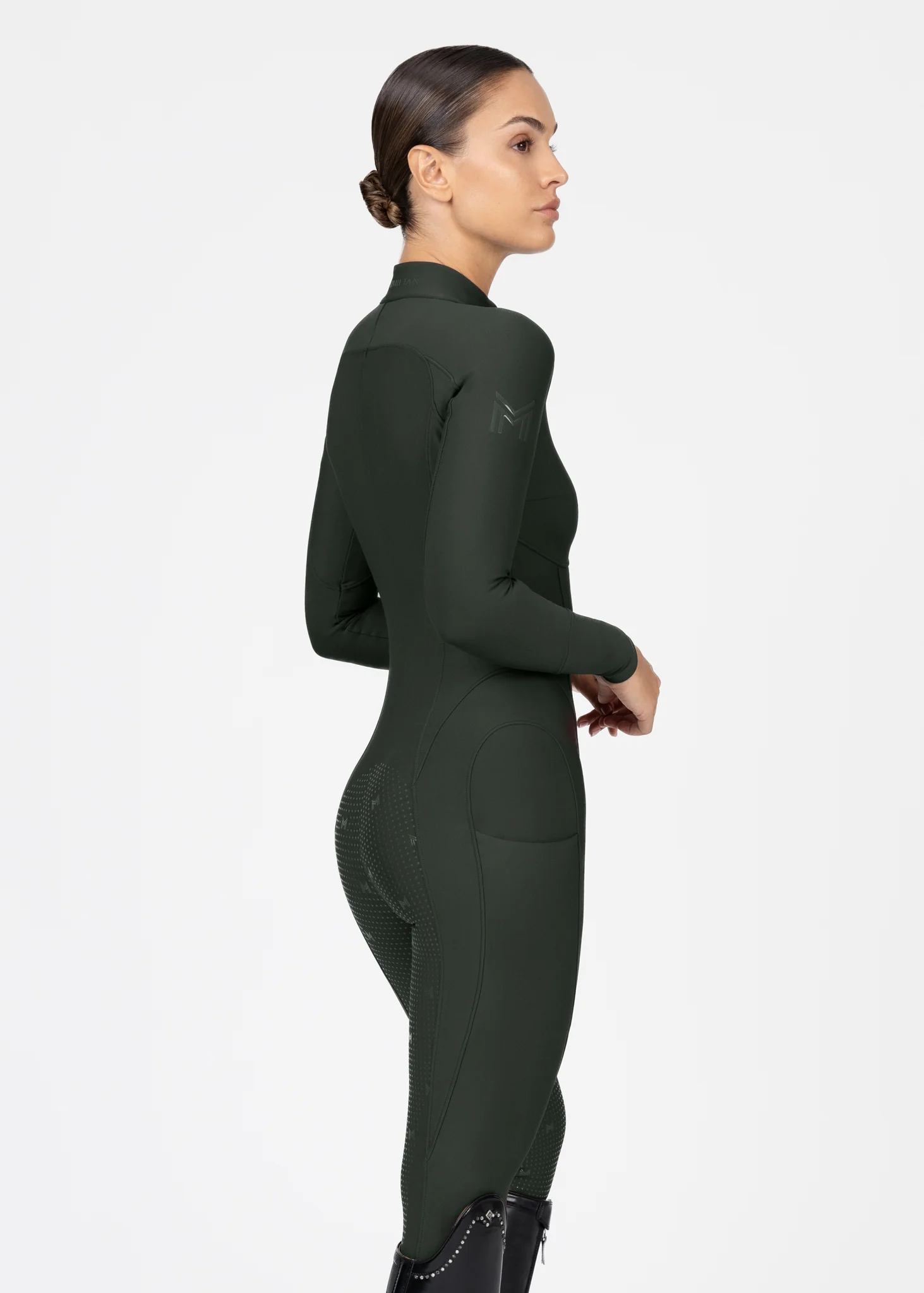 Femme Riding Jumpsuit (Hunter Green) - Image 4