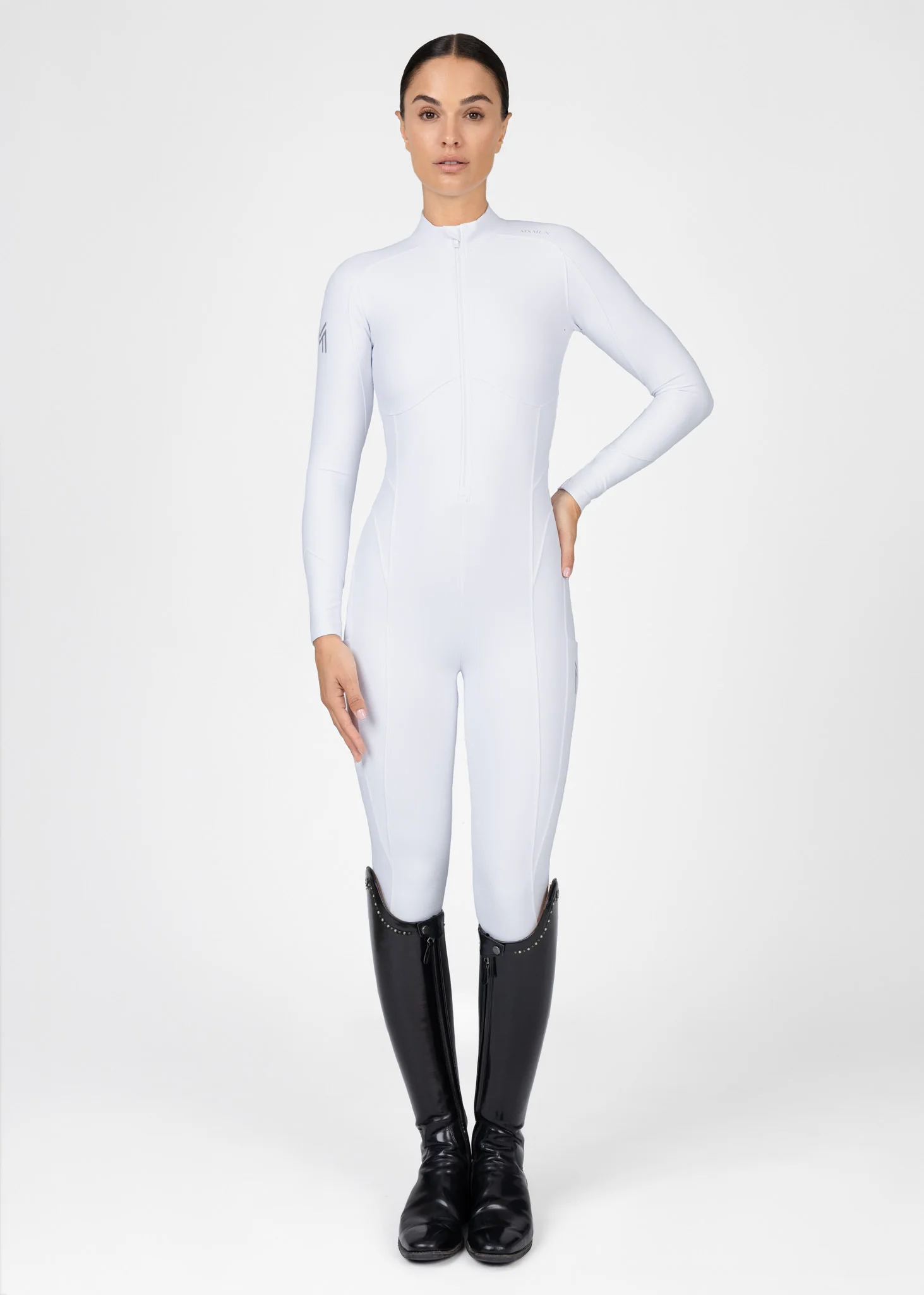 Femme Riding Jumpsuit (White) - Image 11