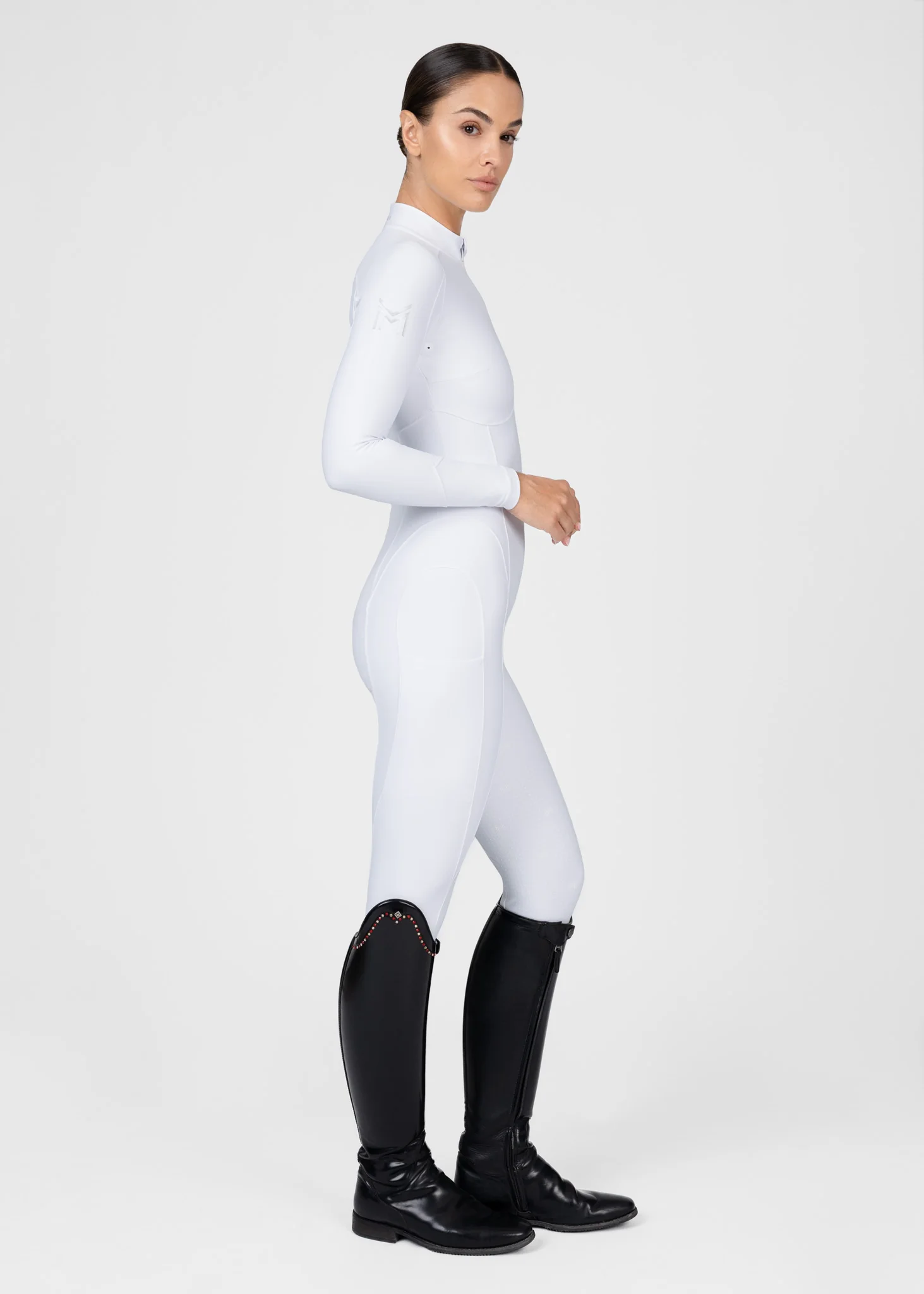 Femme Riding Jumpsuit (White) - Image 14