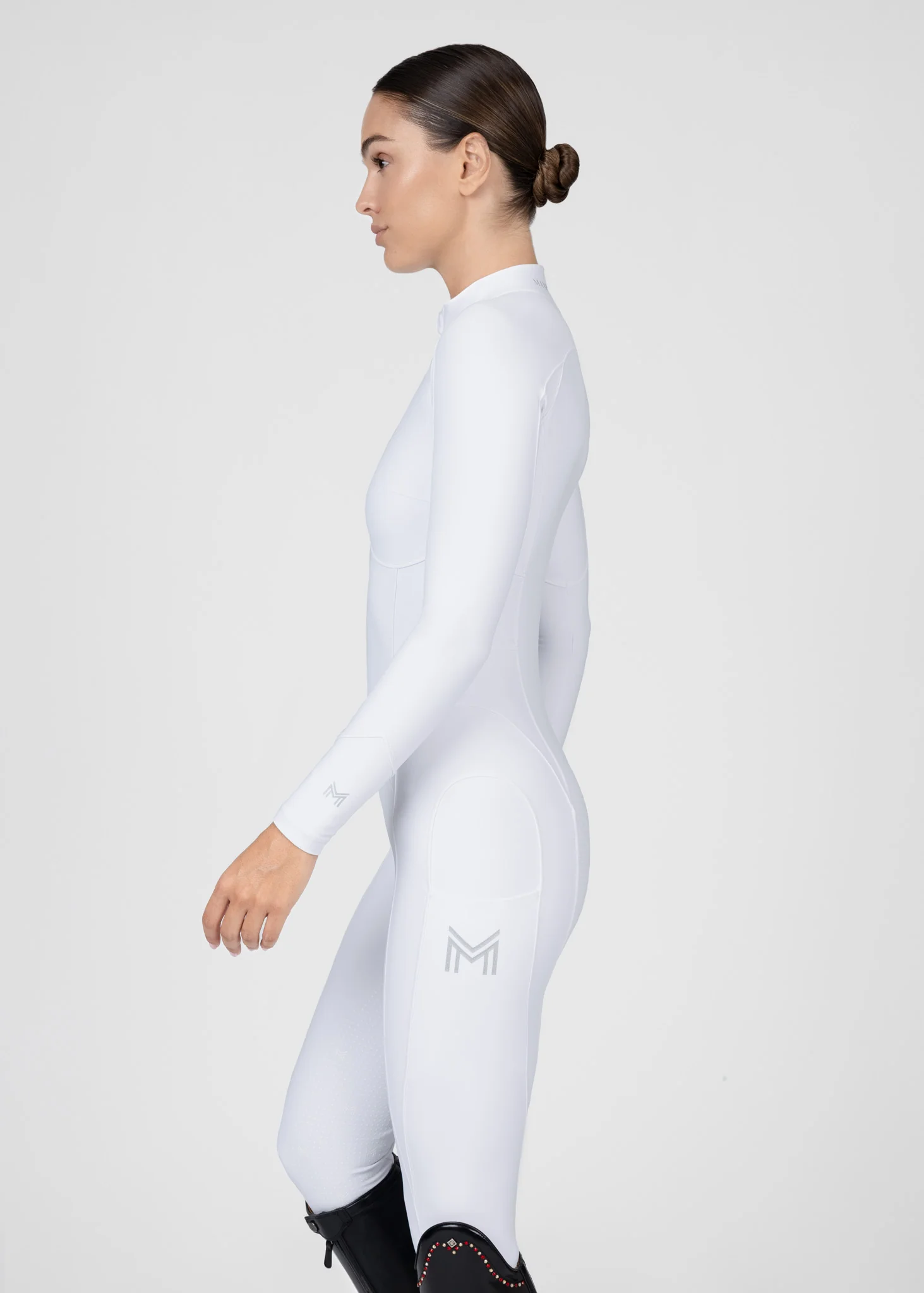 Femme Riding Jumpsuit (White) - Image 3