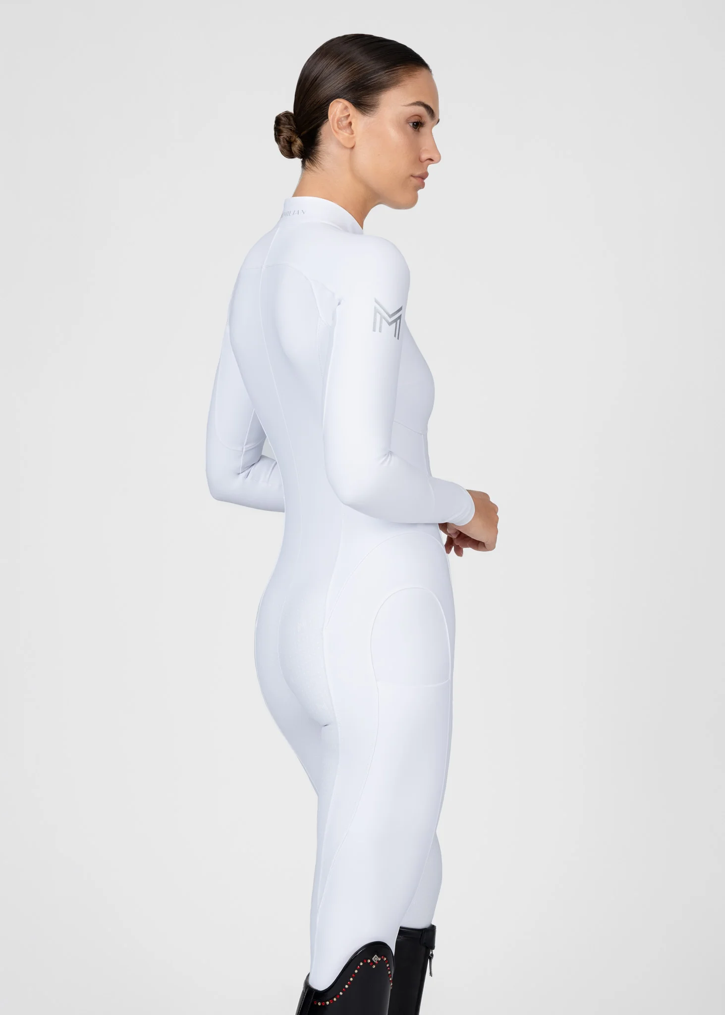 Femme Riding Jumpsuit (White) - Image 5