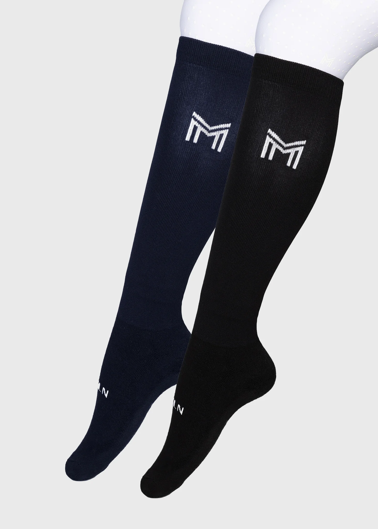 2-Pack Flag Riding Socks (Black/Navy) - Image 2