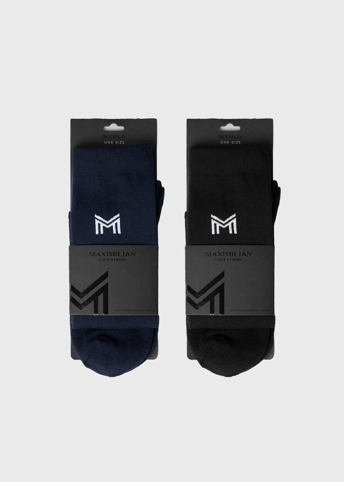 2-Pack Flag Riding Socks (Black/Navy) - Image 4