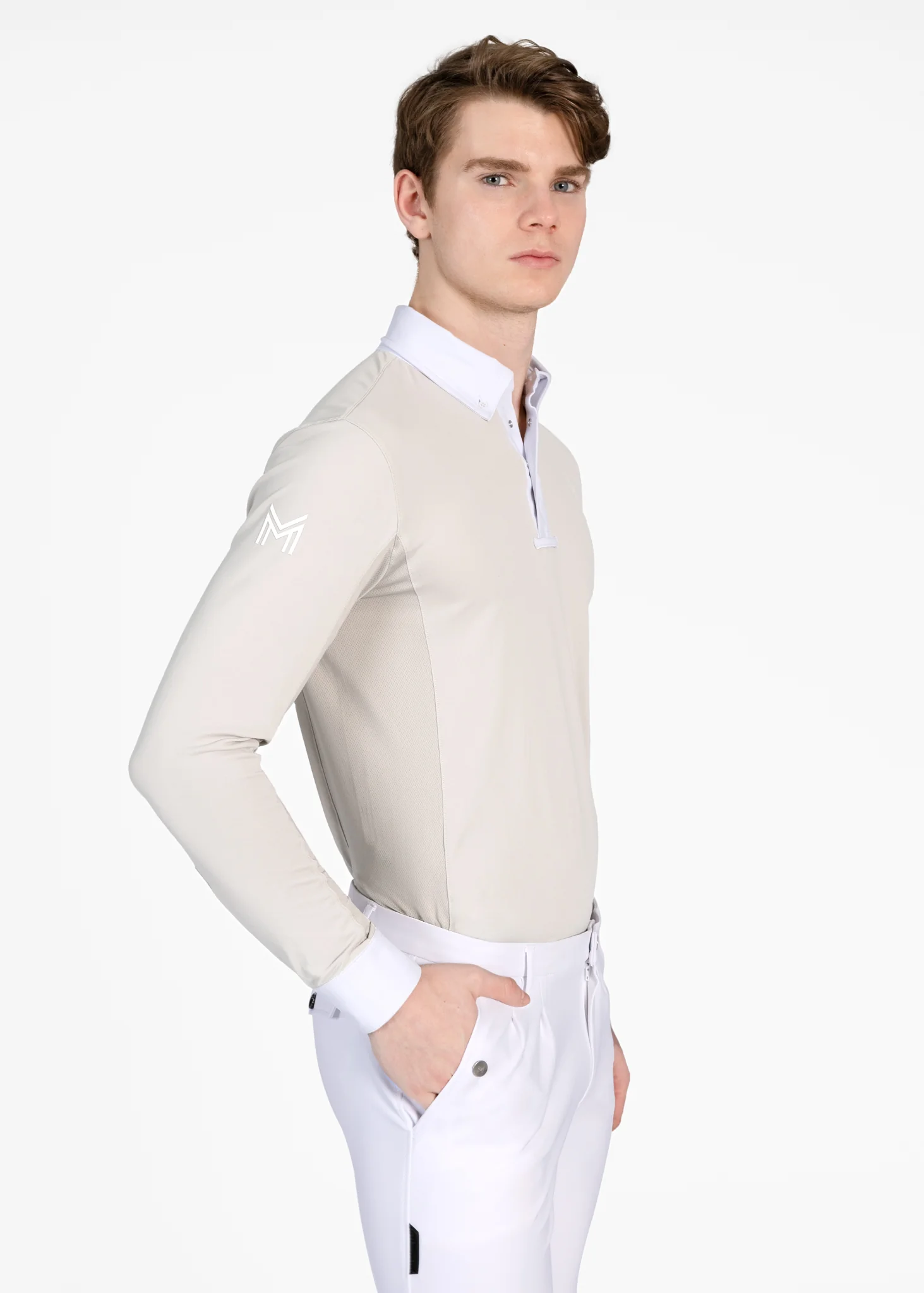 Focus Long Sleeve Competition Shirt (Sand) - Image 4