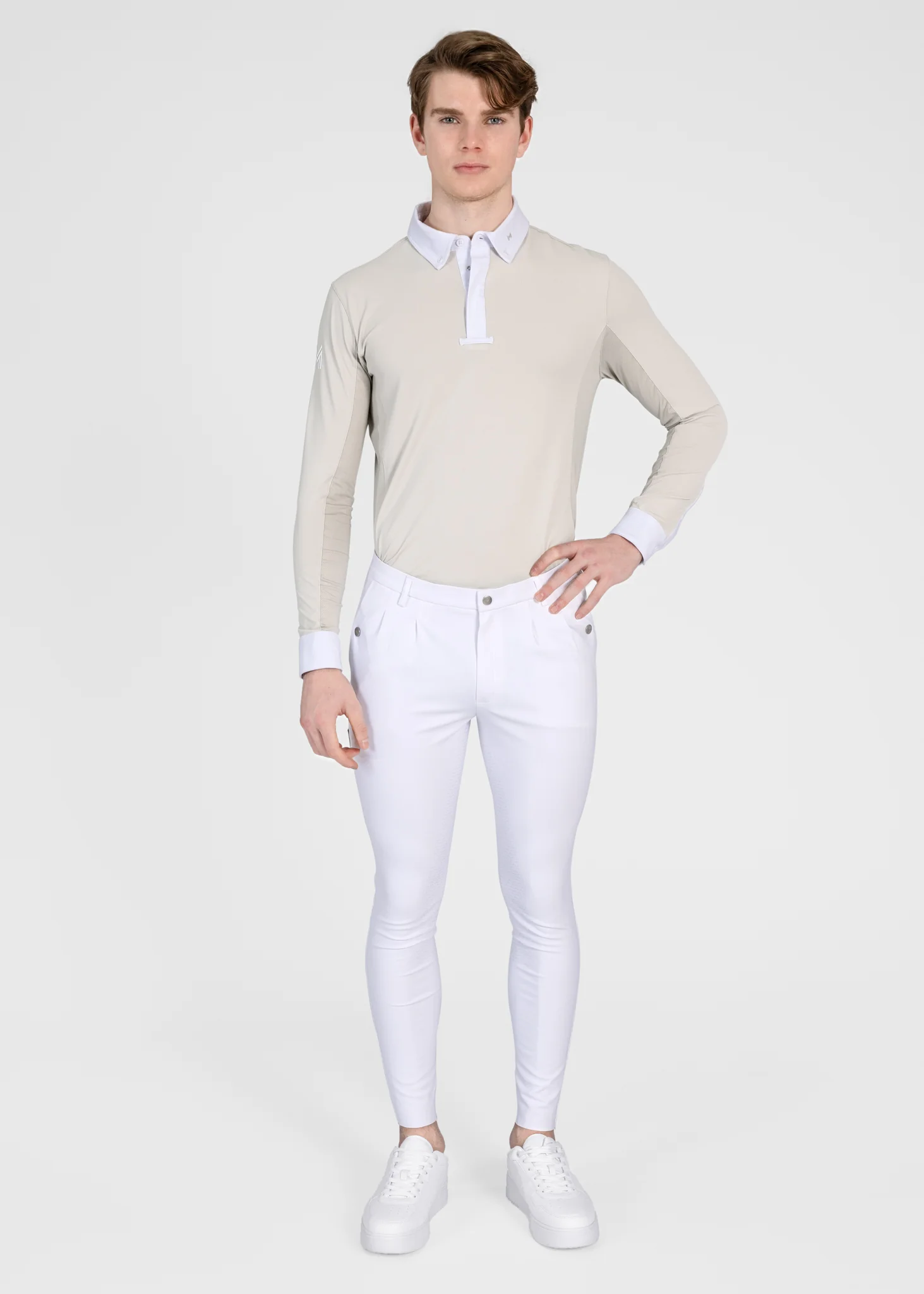 Focus Long Sleeve Competition Shirt (Sand) - Image 7