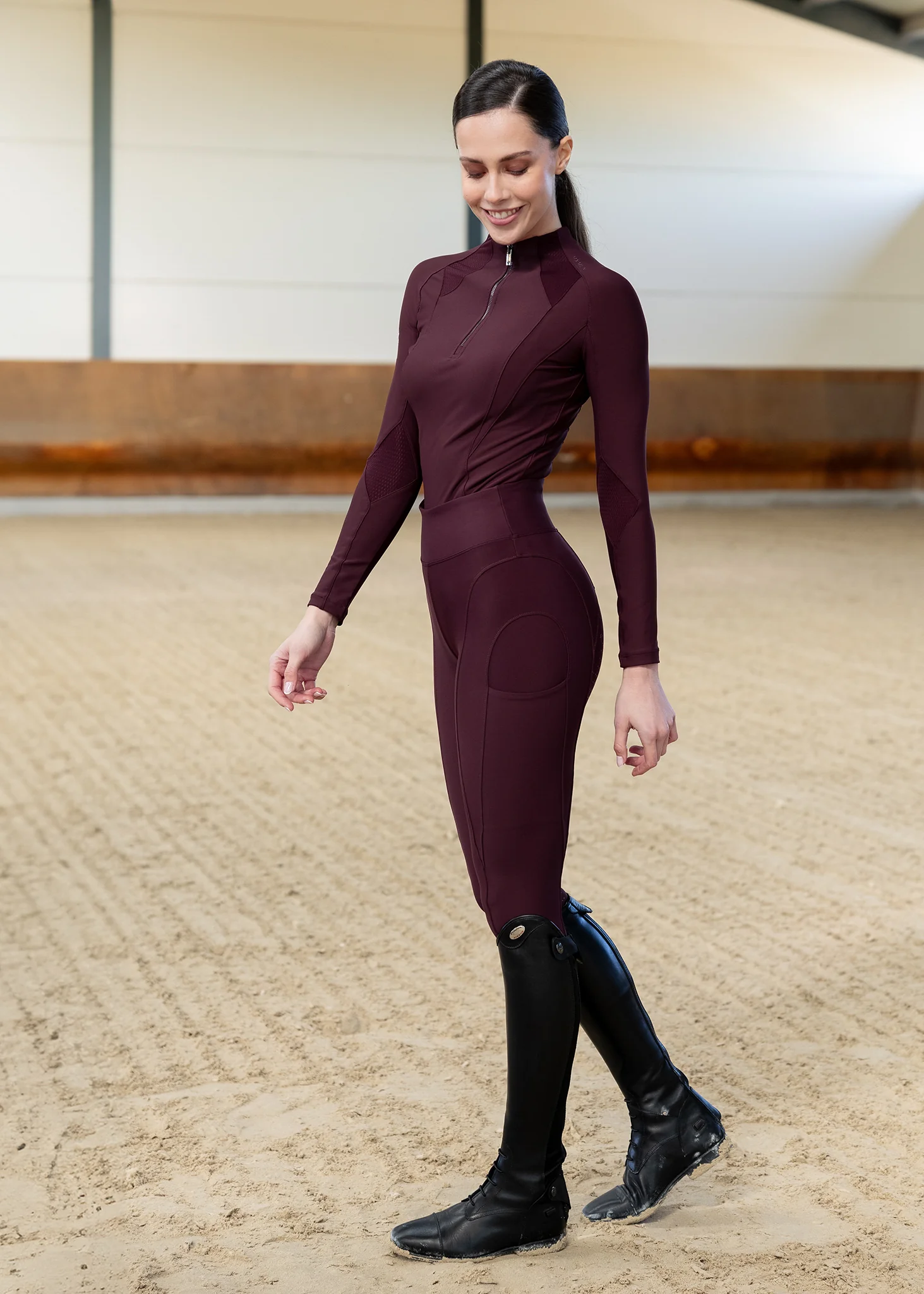 Frame Long Sleeve Base Layer (Burgundy) - Image 10