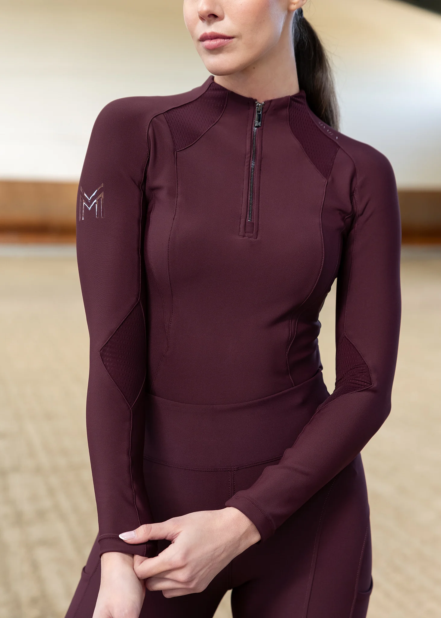 Frame Long Sleeve Base Layer (Burgundy) - Image 6