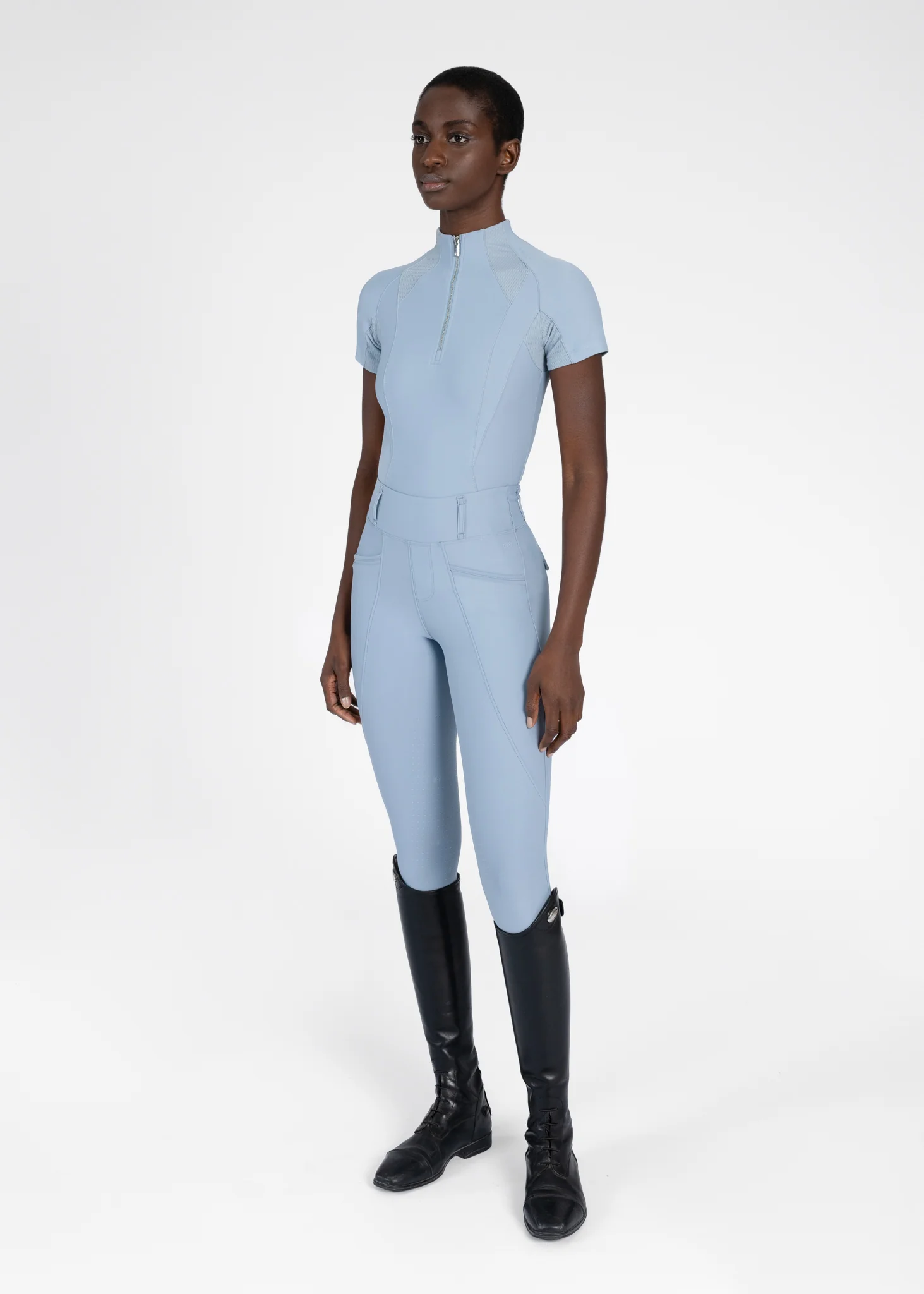 Frame Short Sleeve Base Layer (Aqua) - Image 7