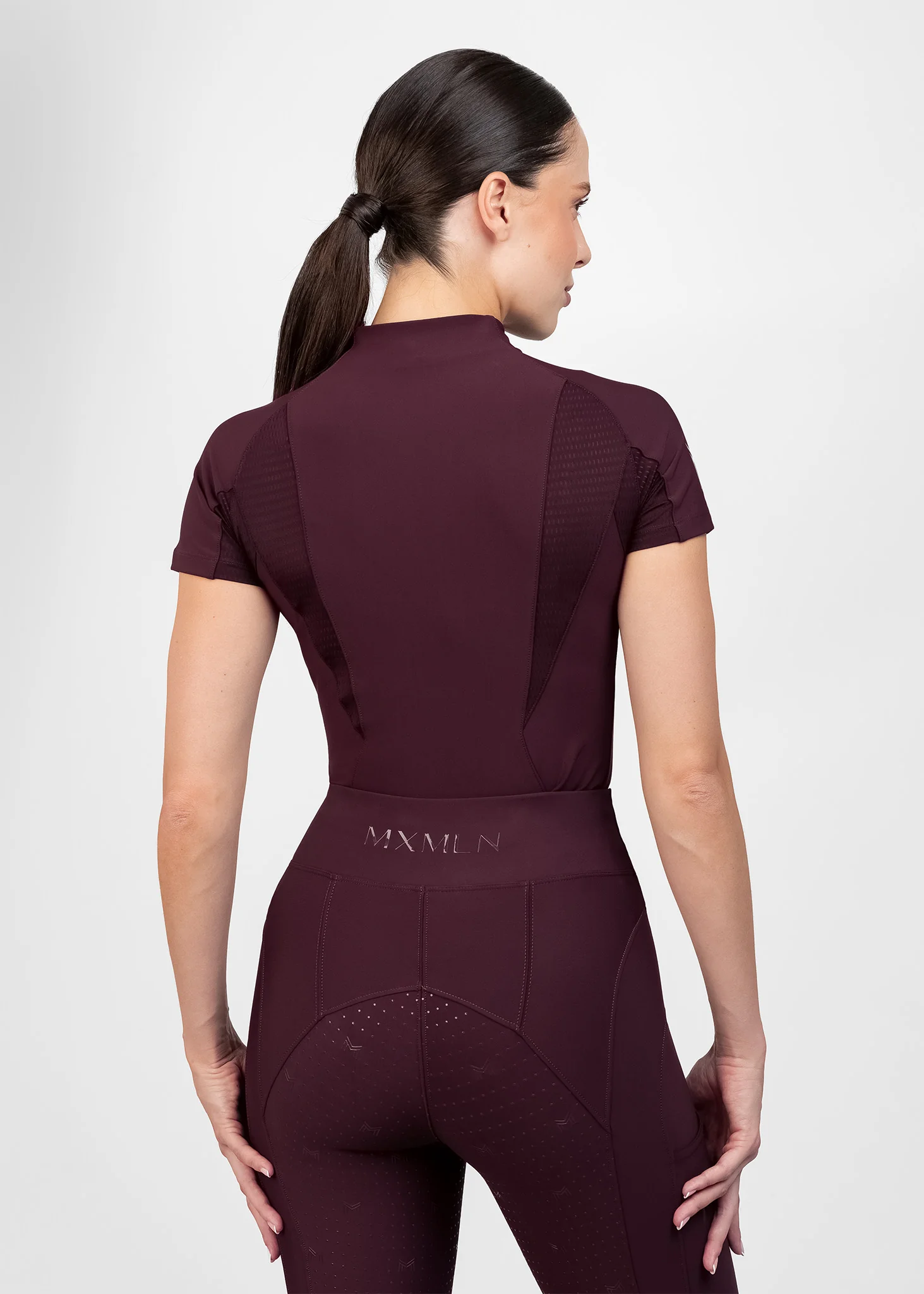Frame Short Sleeve Base Layer (Burgundy) - Image 4