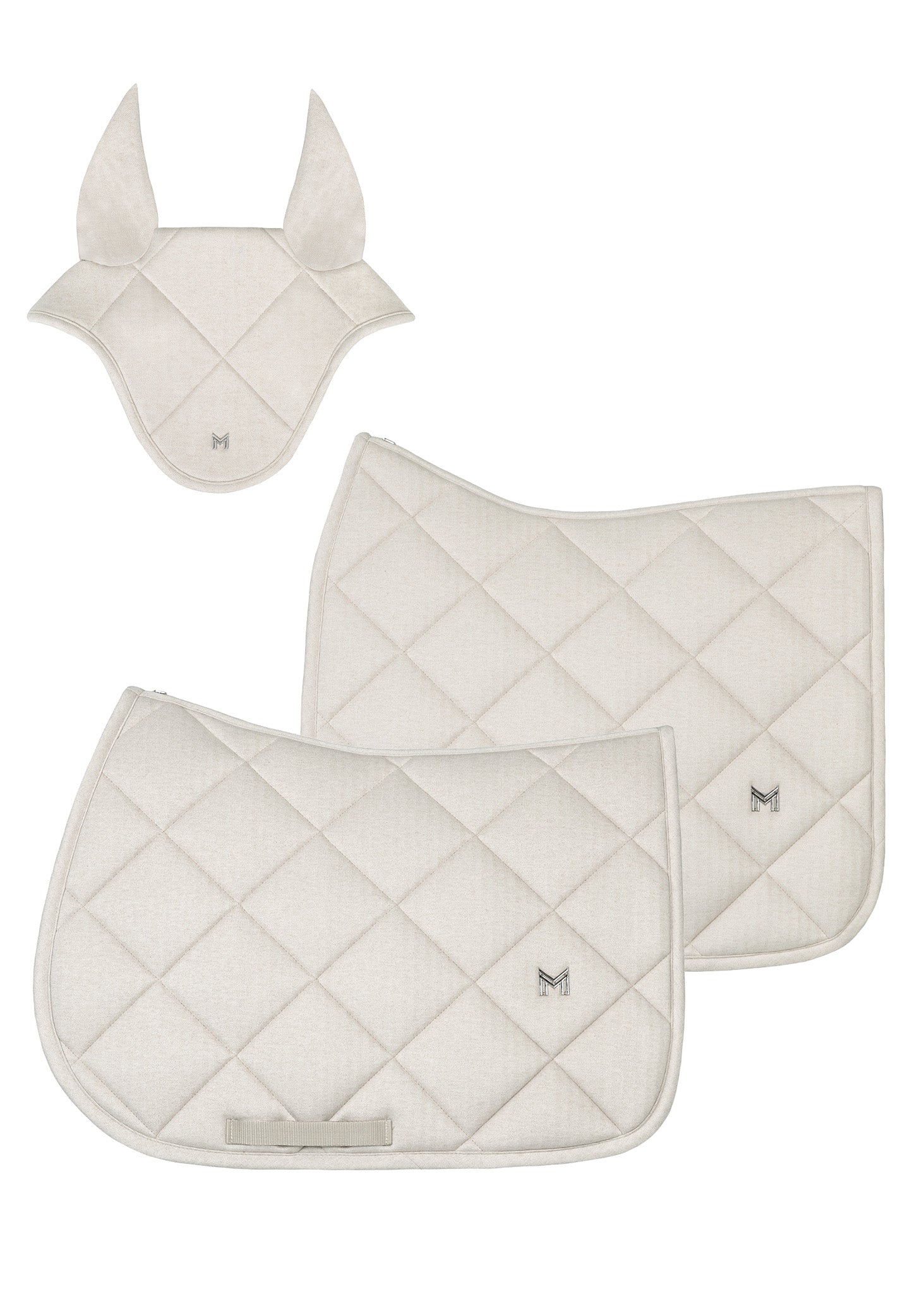 Herringbone Ear Bonnet (Beige) - Image 4
