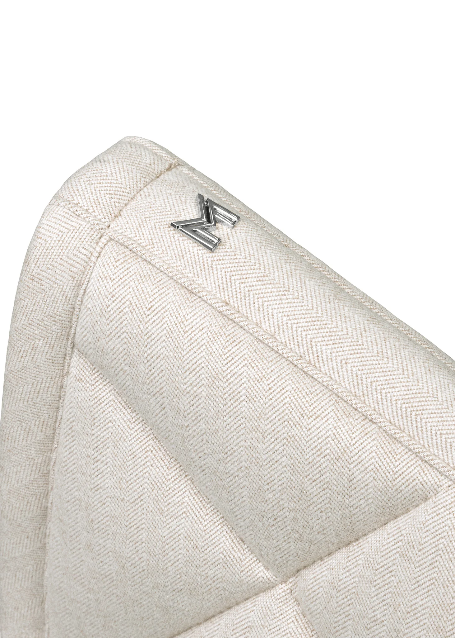 Herringbone Dressage Saddle Pad (Beige) - Image 5