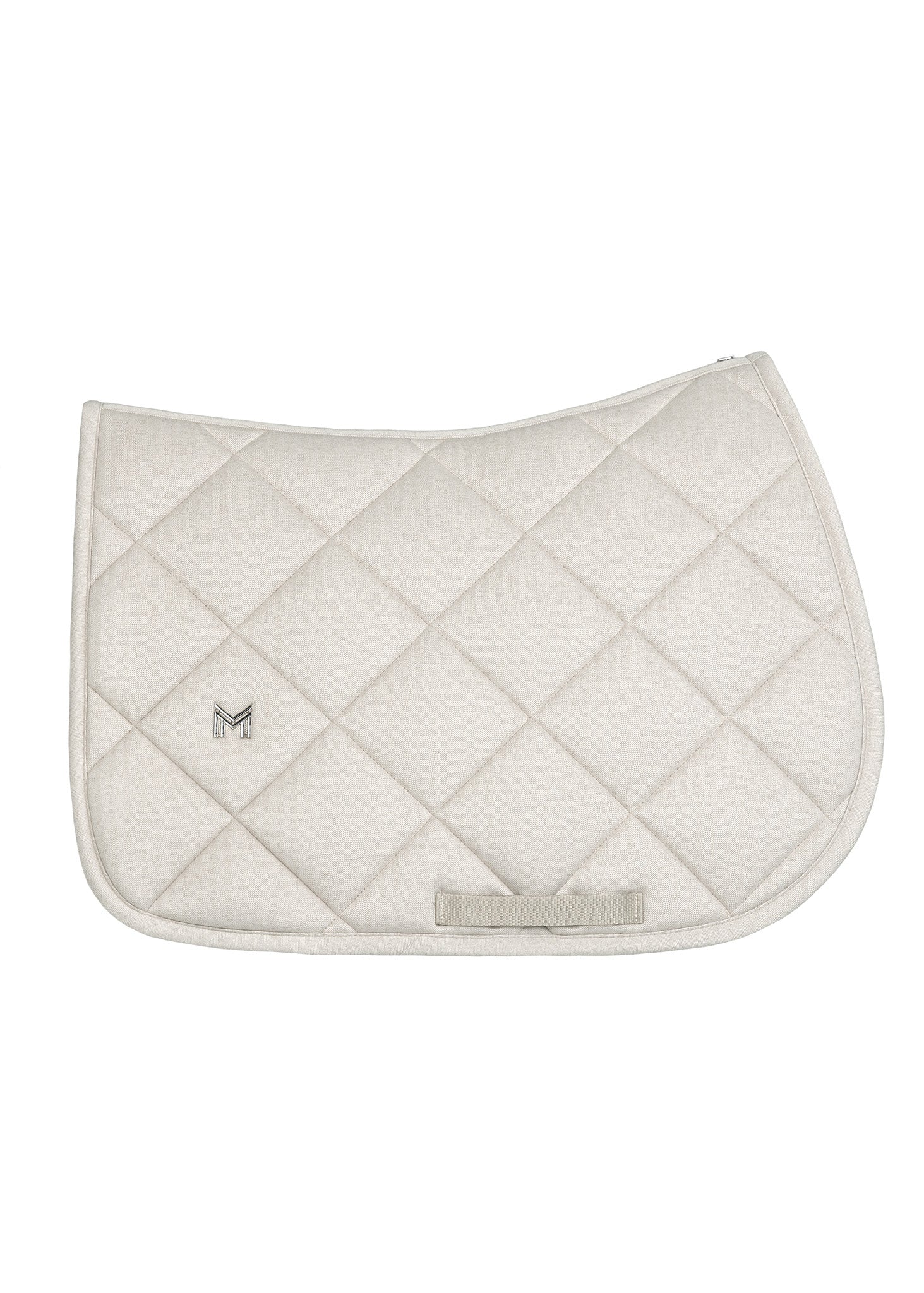 Herringbone Jumping Saddle Pad (Beige) - Image 6