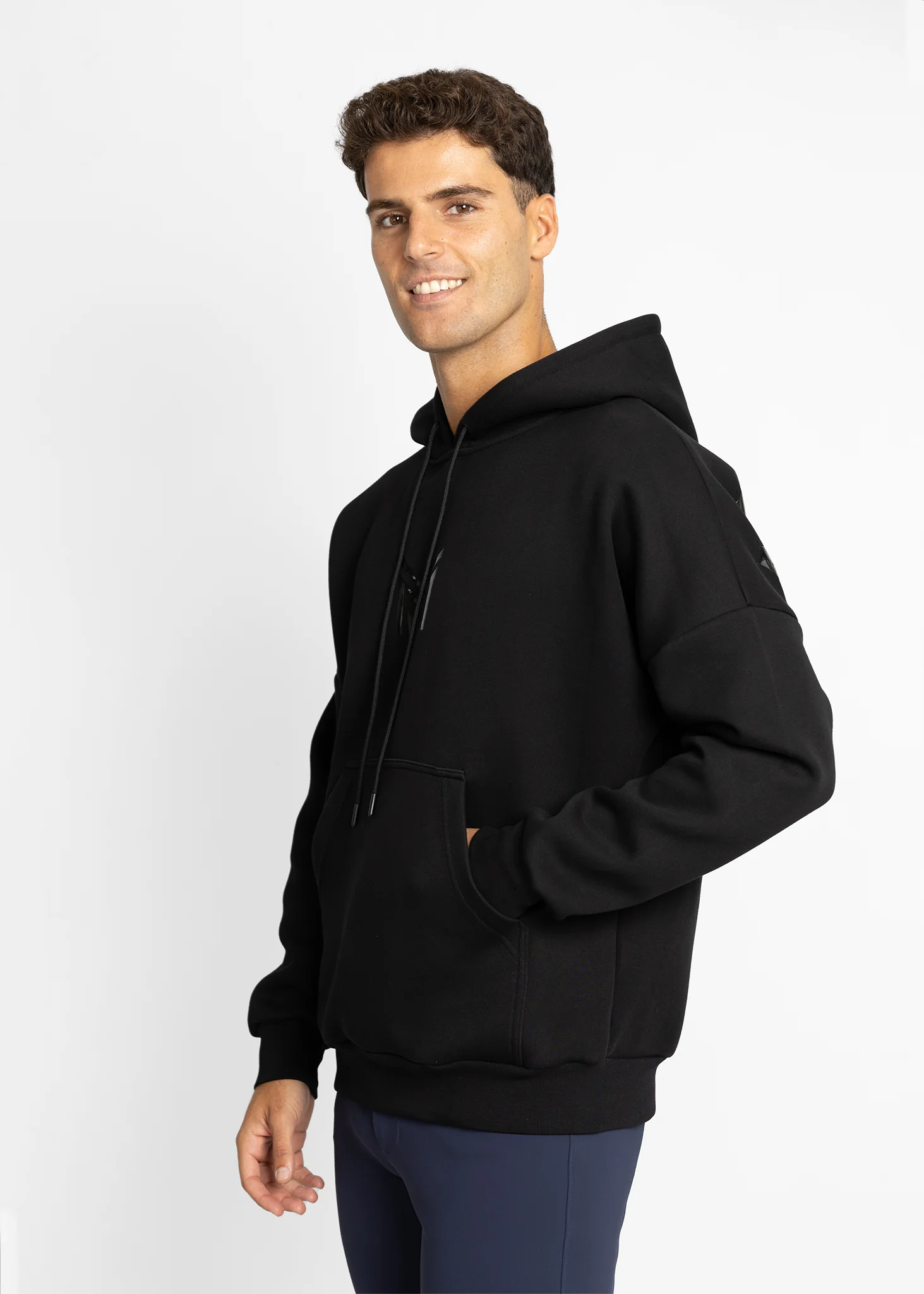 Icon Oversized Hoodie (Black) - Image 12