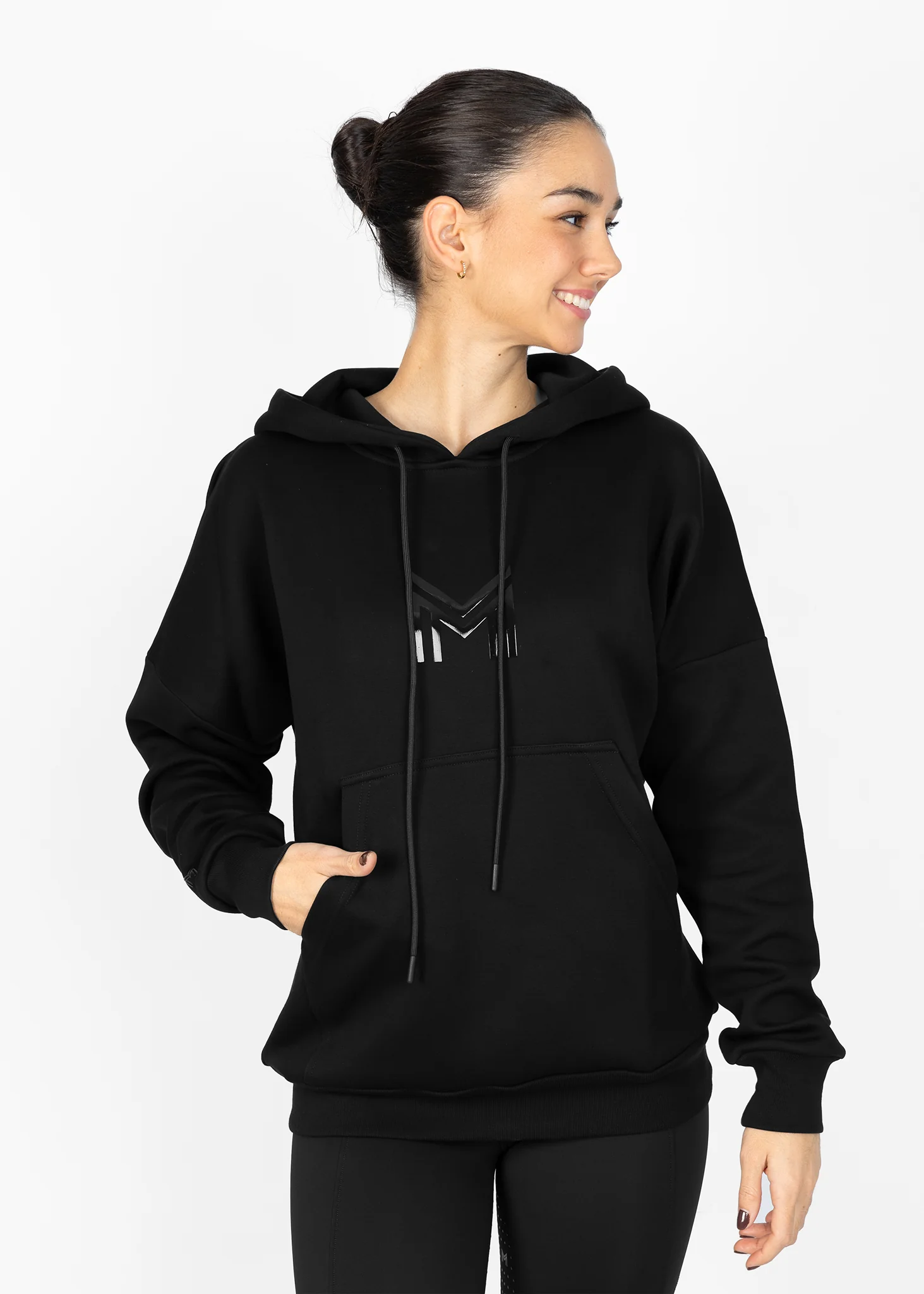 Icon Oversized Hoodie (Black) - Image 3