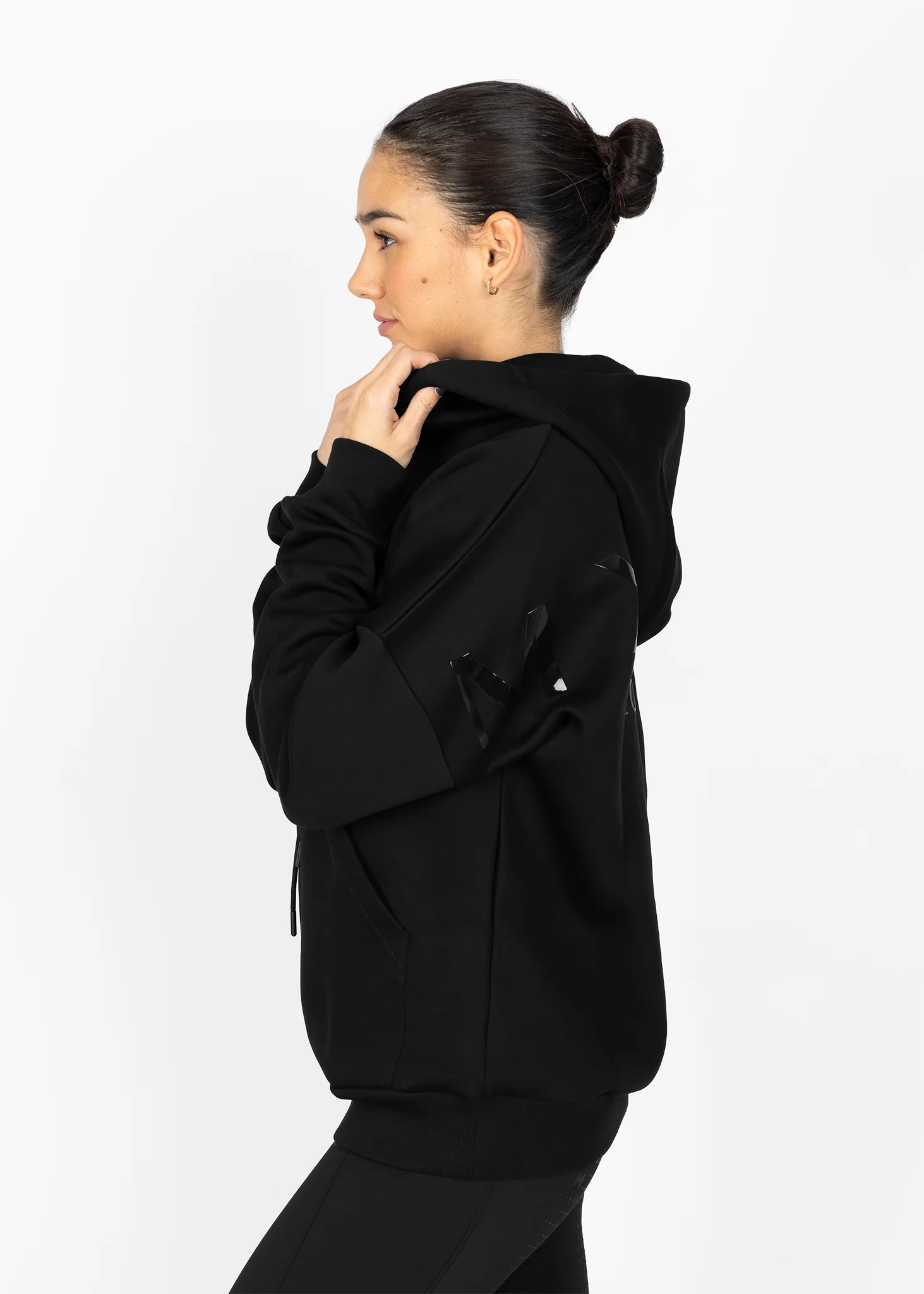 Icon Oversized Hoodie (Black) - Image 4