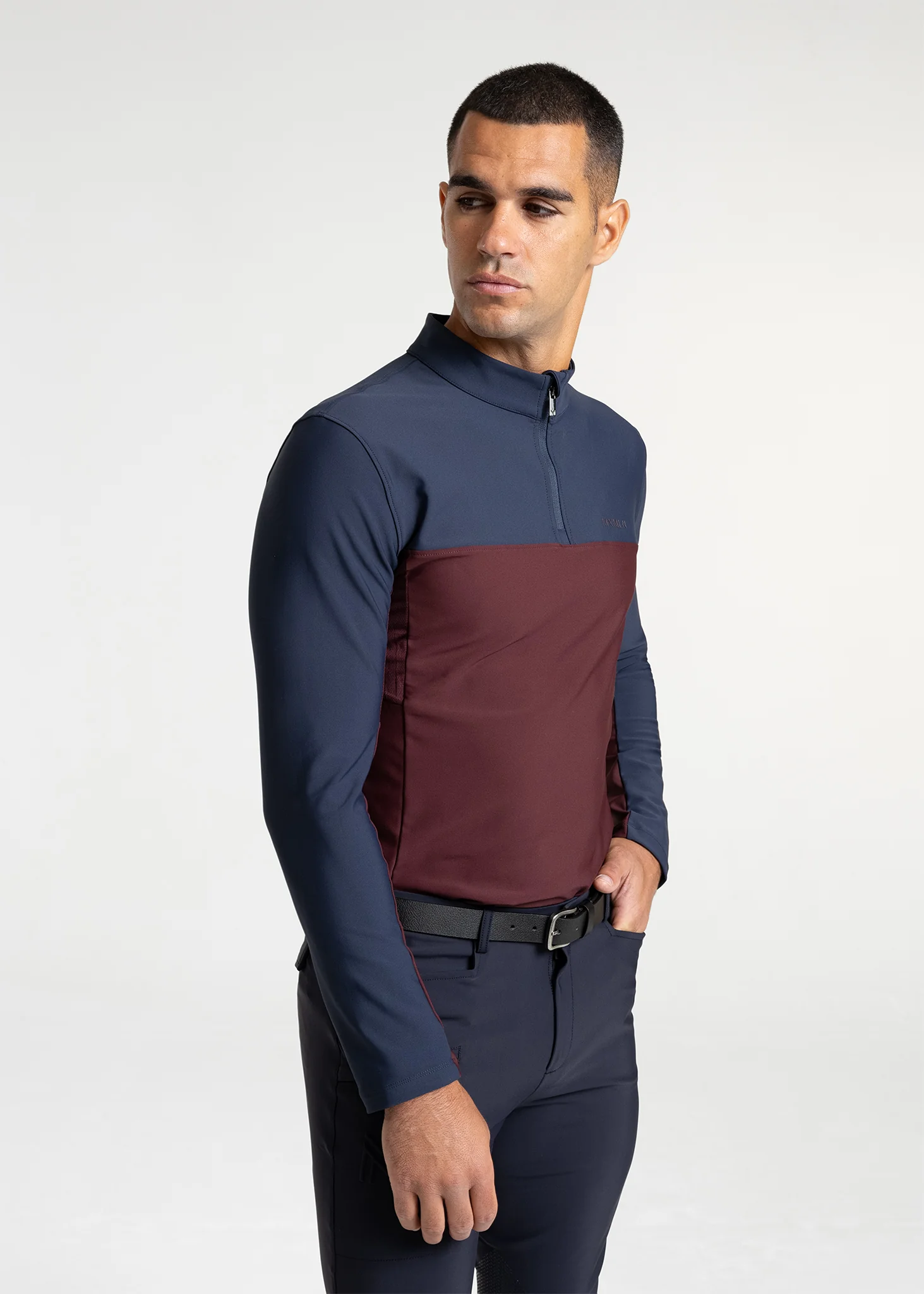 Kent Base Layer (Navy/Burgundy) - Image 3