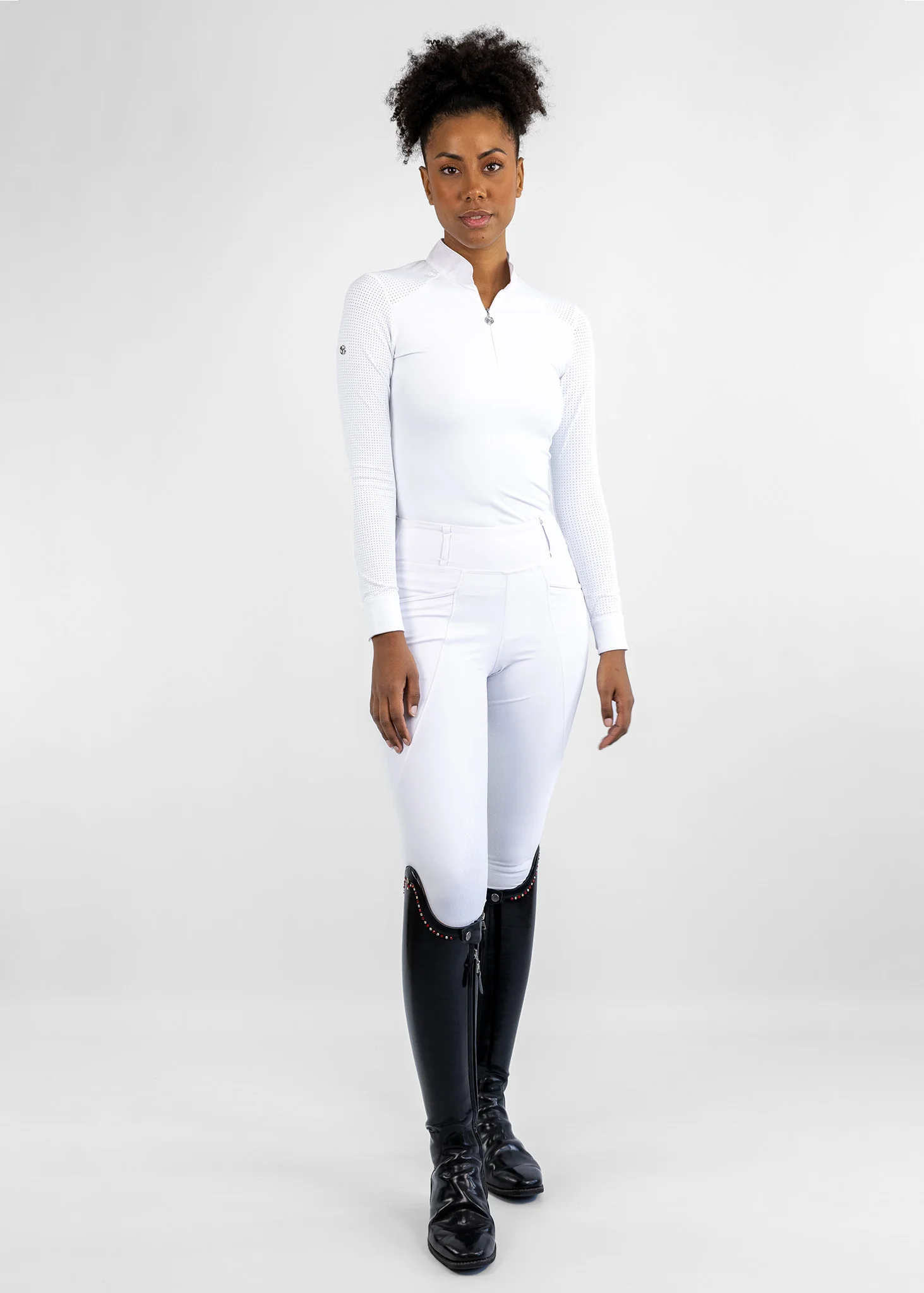 Air Long Sleeve Show Shirt (White) - Image 6
