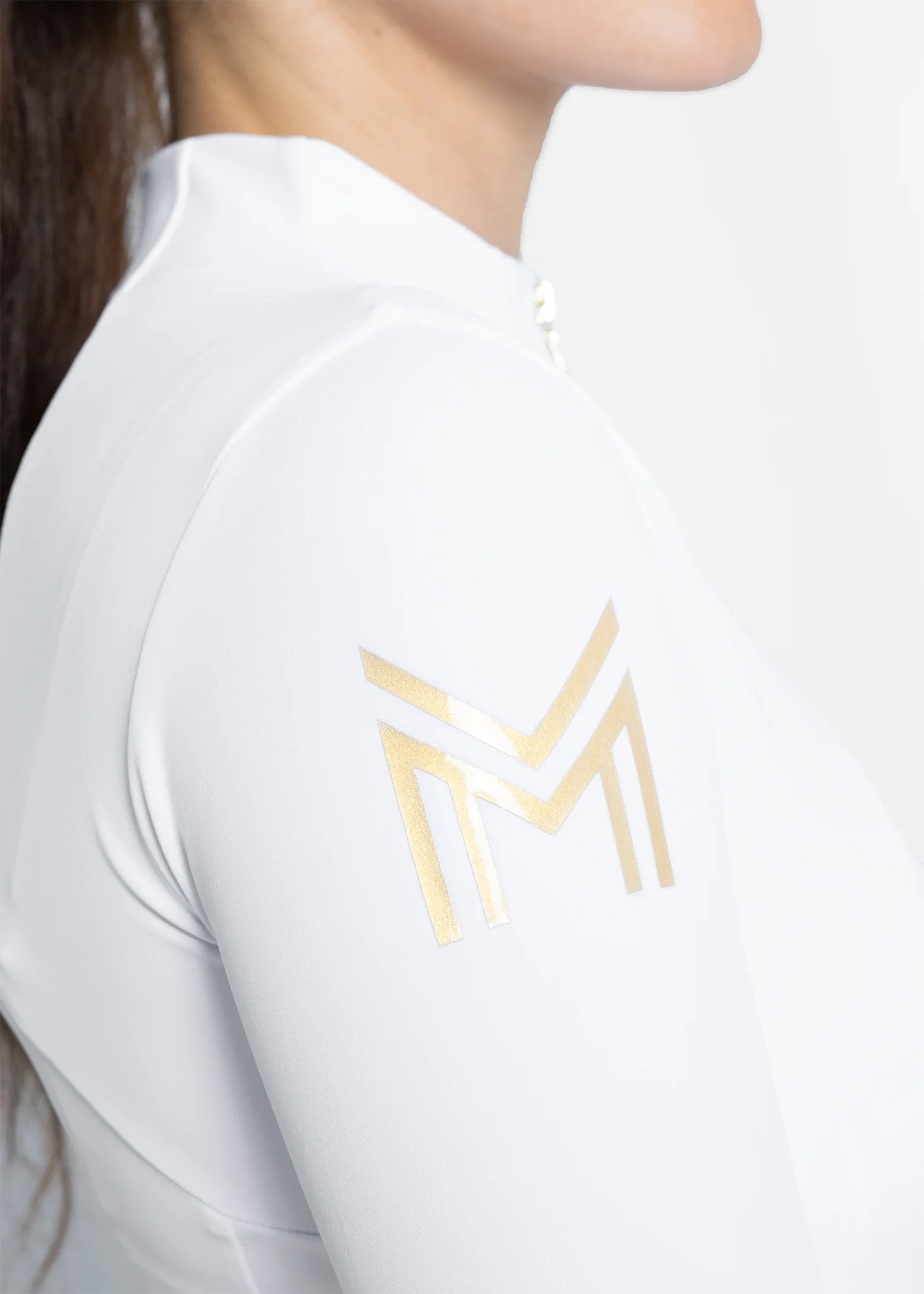 Long Sleeve Base Layer (White/Gold) - Image 7
