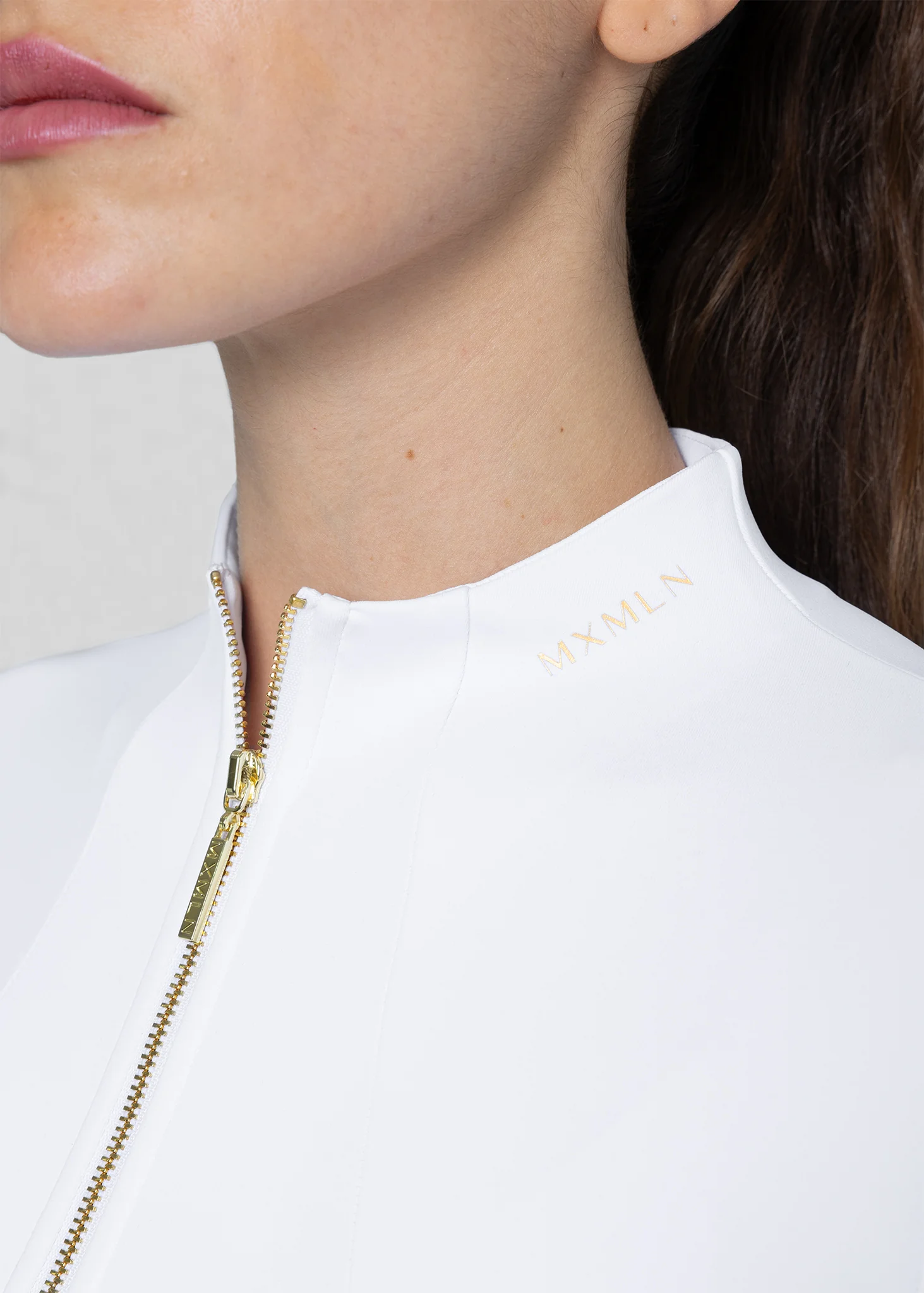 Long Sleeve Base Layer (White/Gold) - Image 8