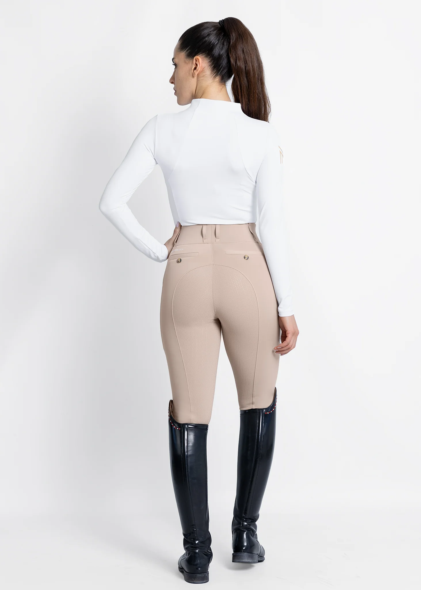 Long Sleeve Base Layer (White/Gold) - Image 9