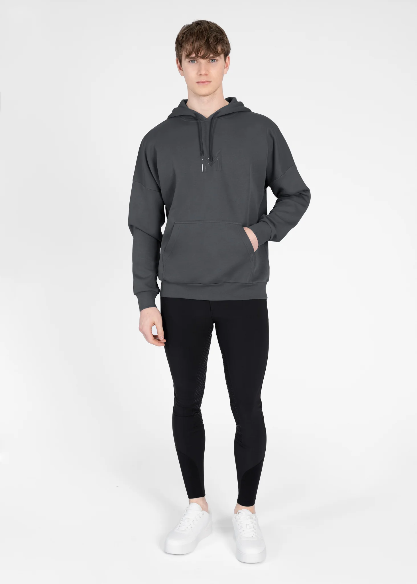 Men Icon Oversized Hoodie (Graphite) - Image 6