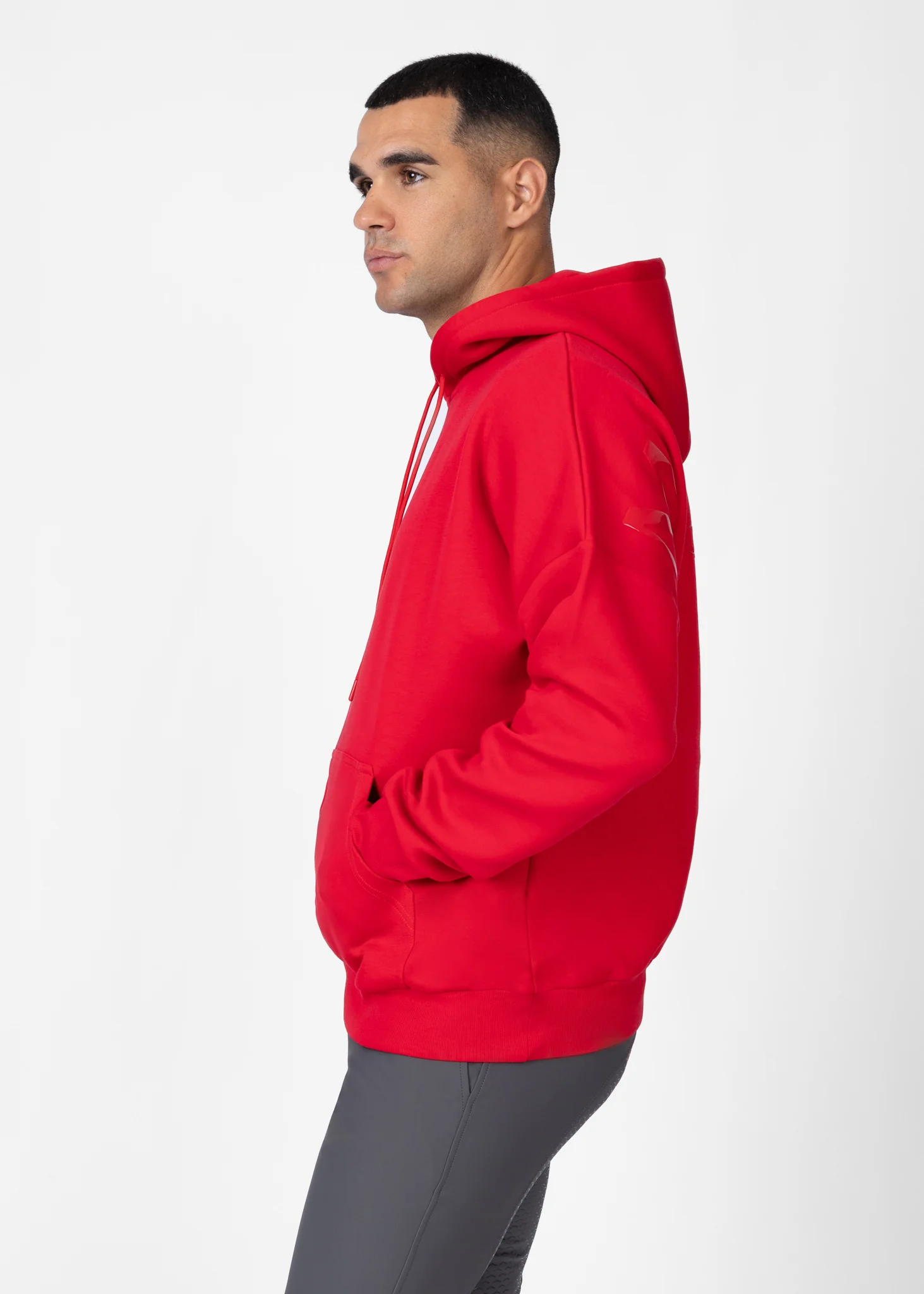 Men Icon Oversized Hoodie (Grenadine) - Image 3