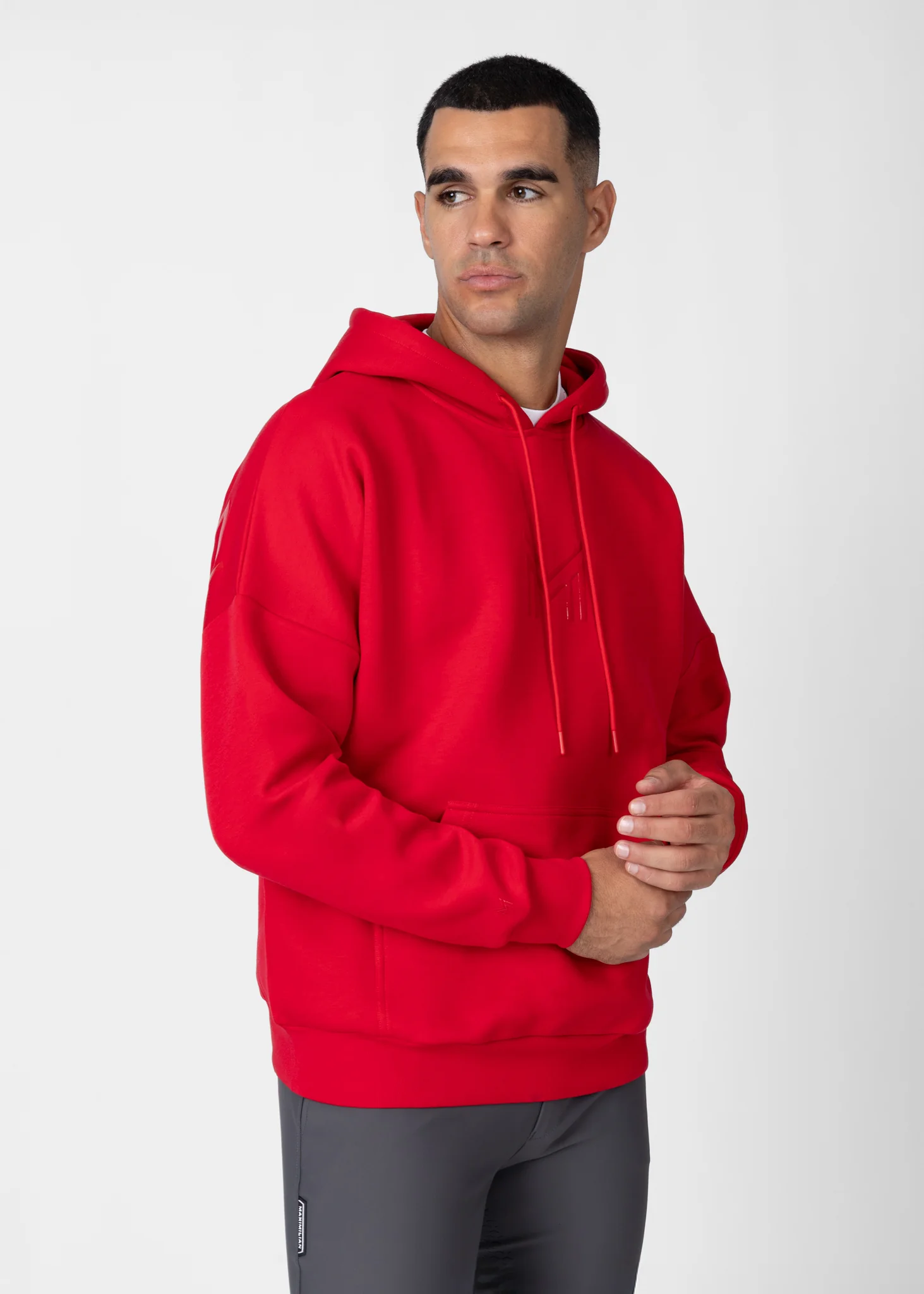 Men Icon Oversized Hoodie (Grenadine) - Image 4