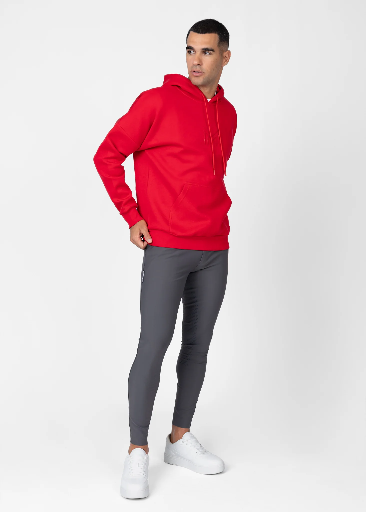 Men Icon Oversized Hoodie (Grenadine) - Image 6