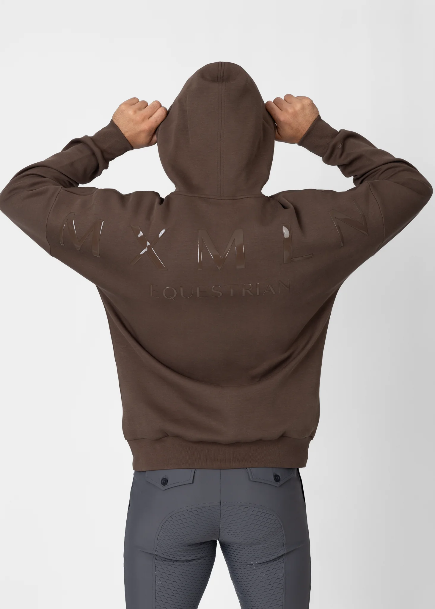 Men Icon Oversized Hoodie (Mocha) - Image 3