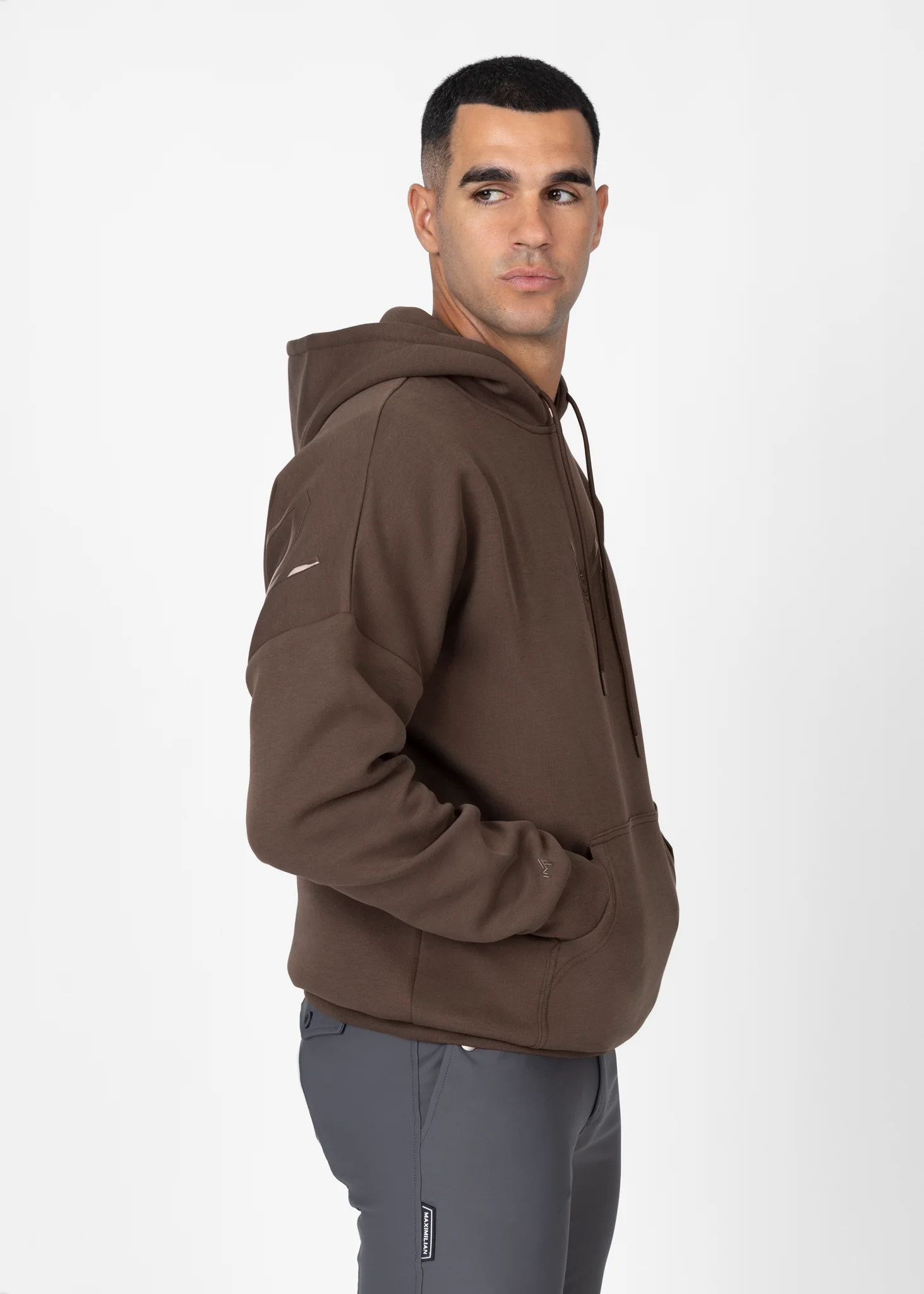 Men Icon Oversized Hoodie (Mocha) - Image 4