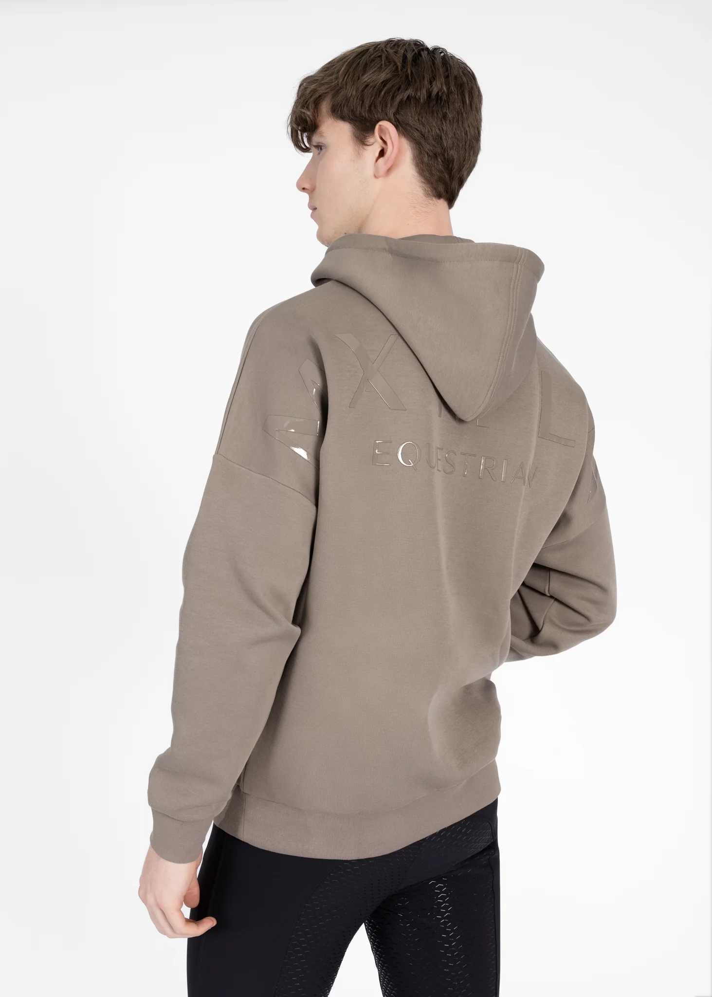 Men Icon Oversized Hoodie (Taupe) - Image 3