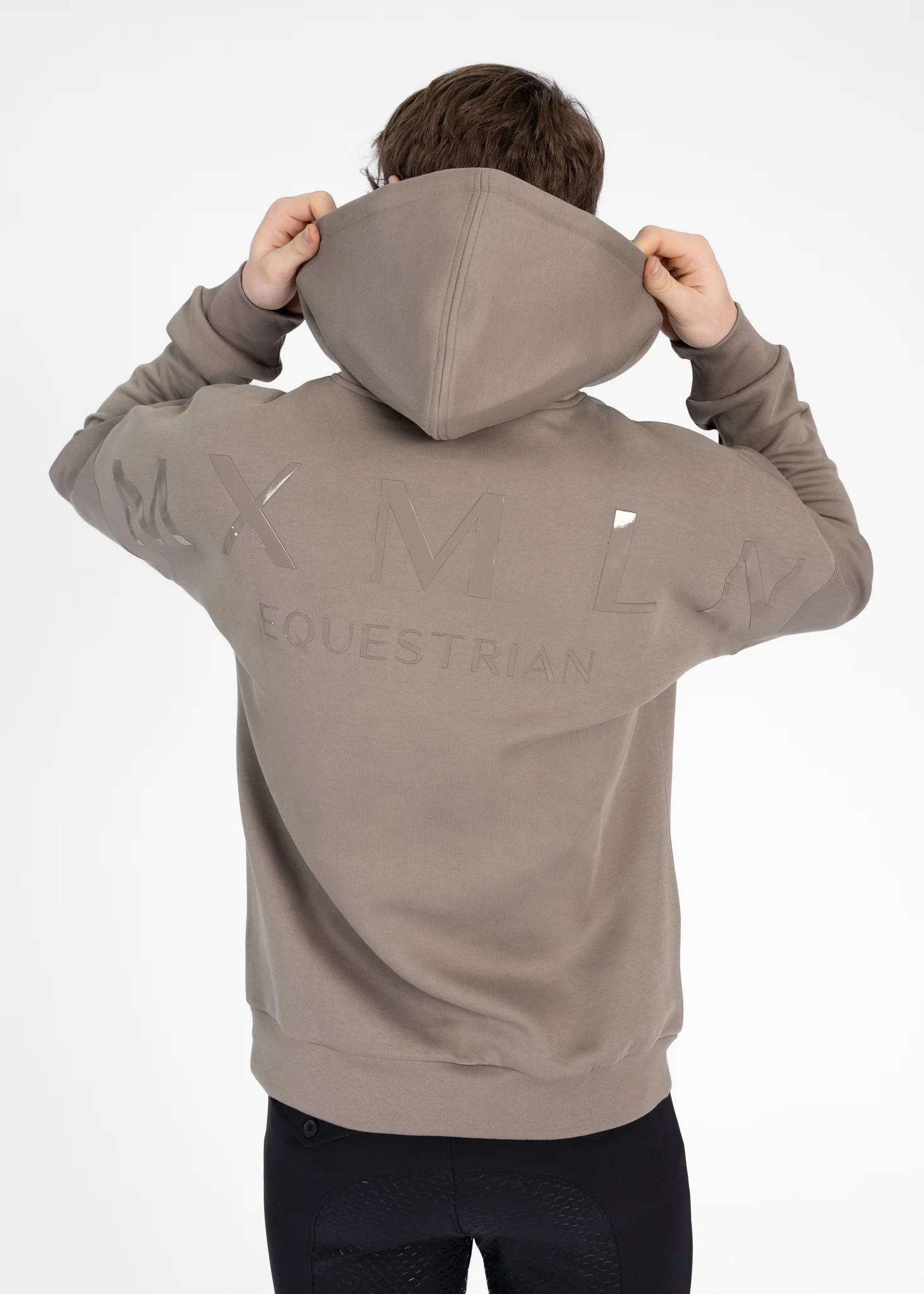 Men Icon Oversized Hoodie (Taupe) - Image 4