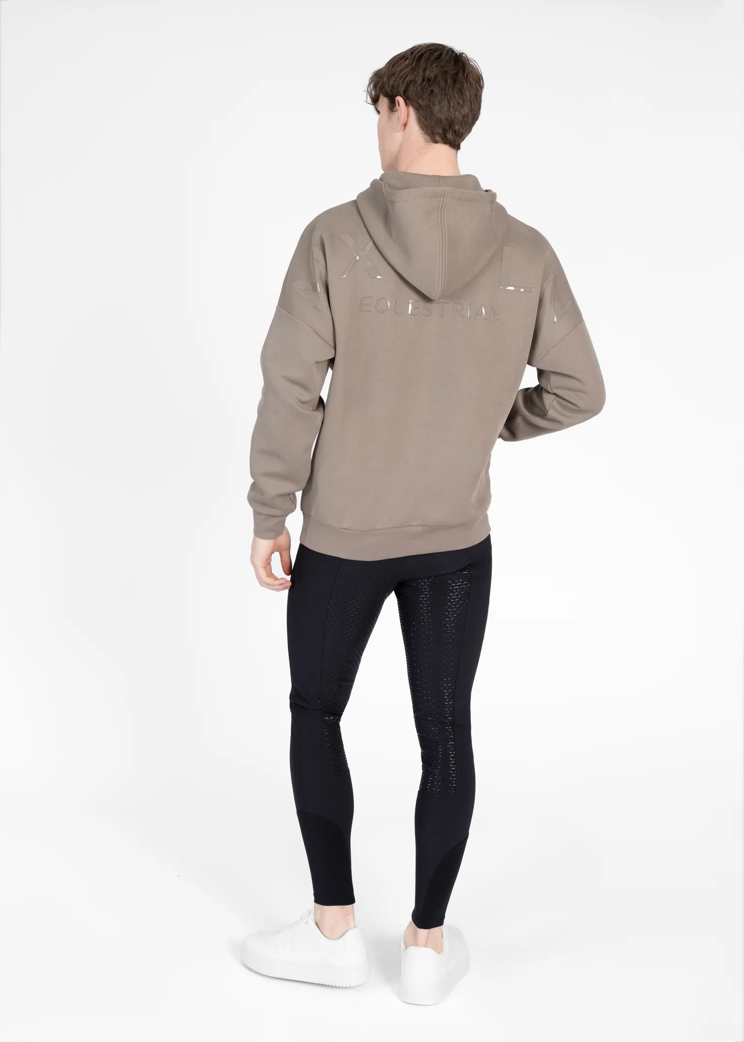 Men Icon Oversized Hoodie (Taupe) - Image 7
