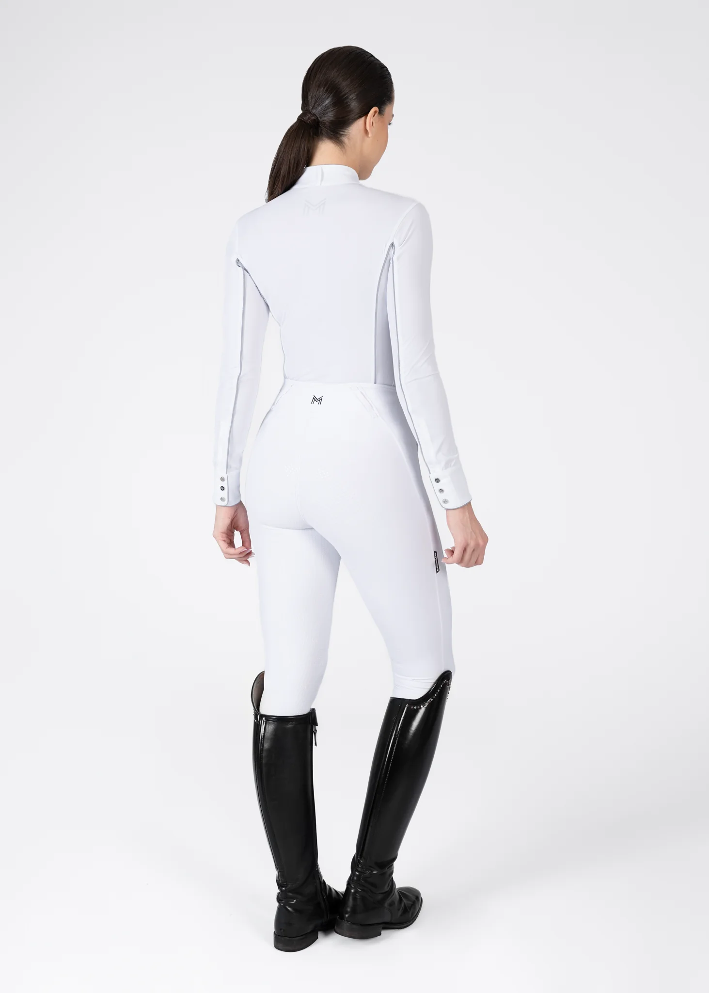 Nova Long Sleeve Show Shirt (White) - Image 4