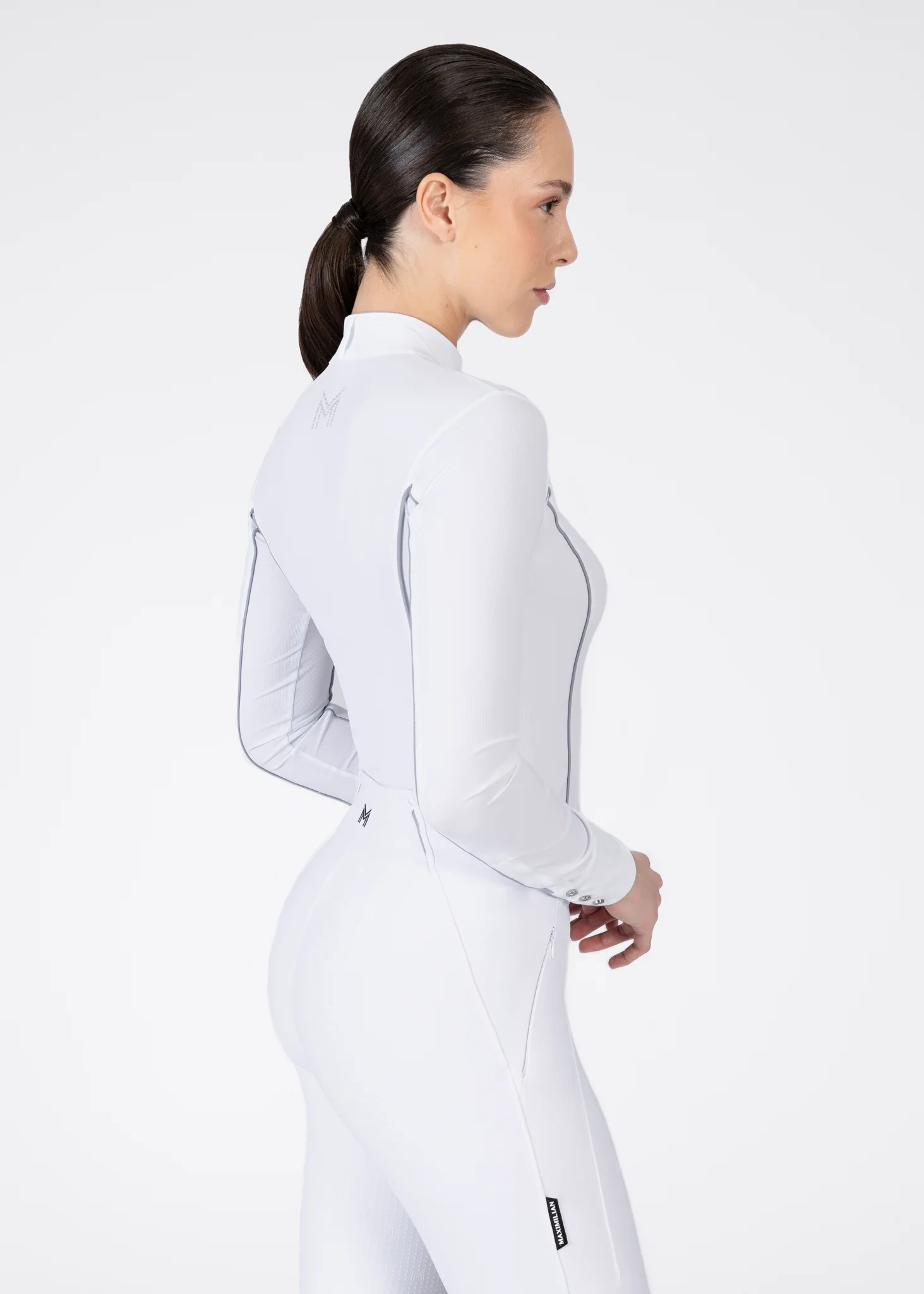 Nova Long Sleeve Show Shirt (White) - Image 9