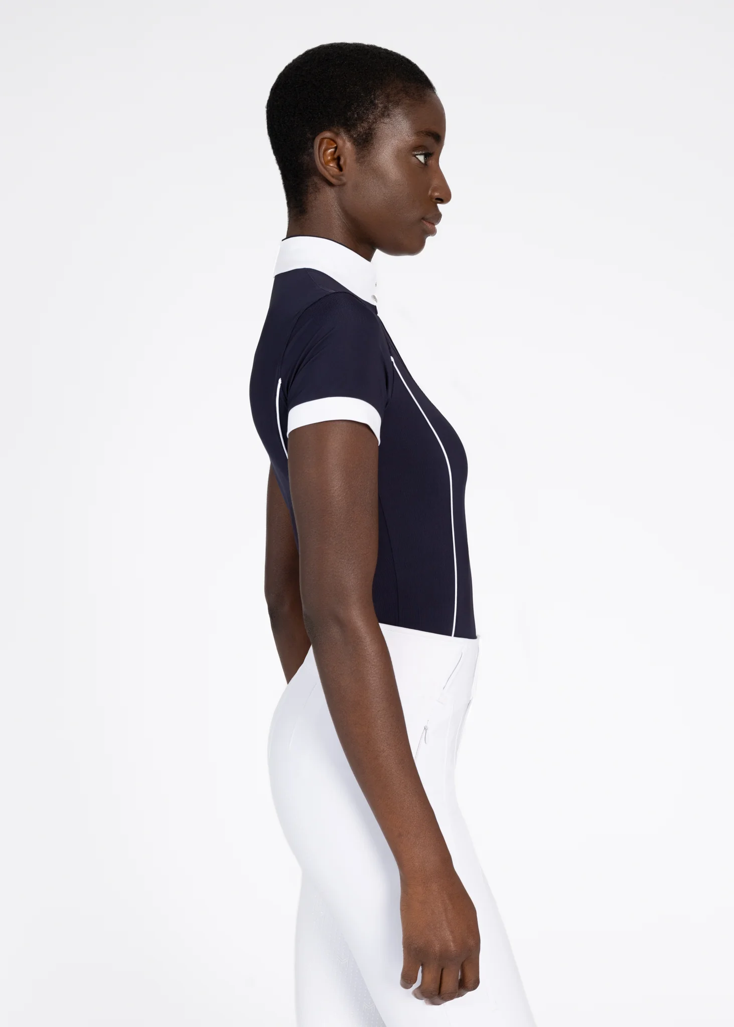 Nova Short Sleeve Show Shirt (Navy) - Image 4