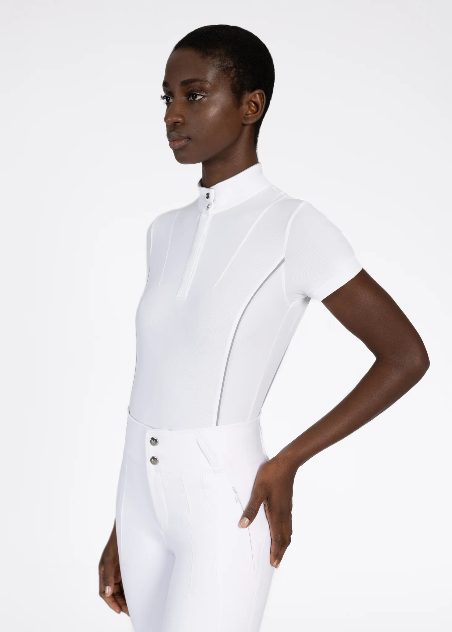 Nova Short Sleeve Show Shirt (White) - Image 2