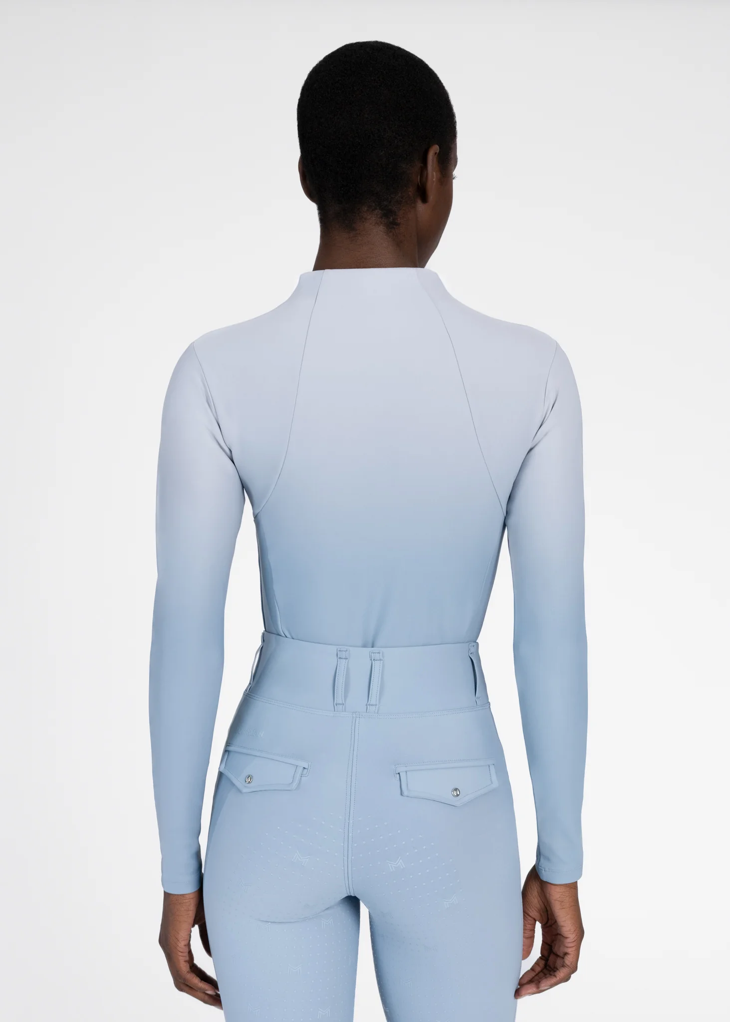Ombré Long Sleeve Base Layer (Aqua) - Image 3