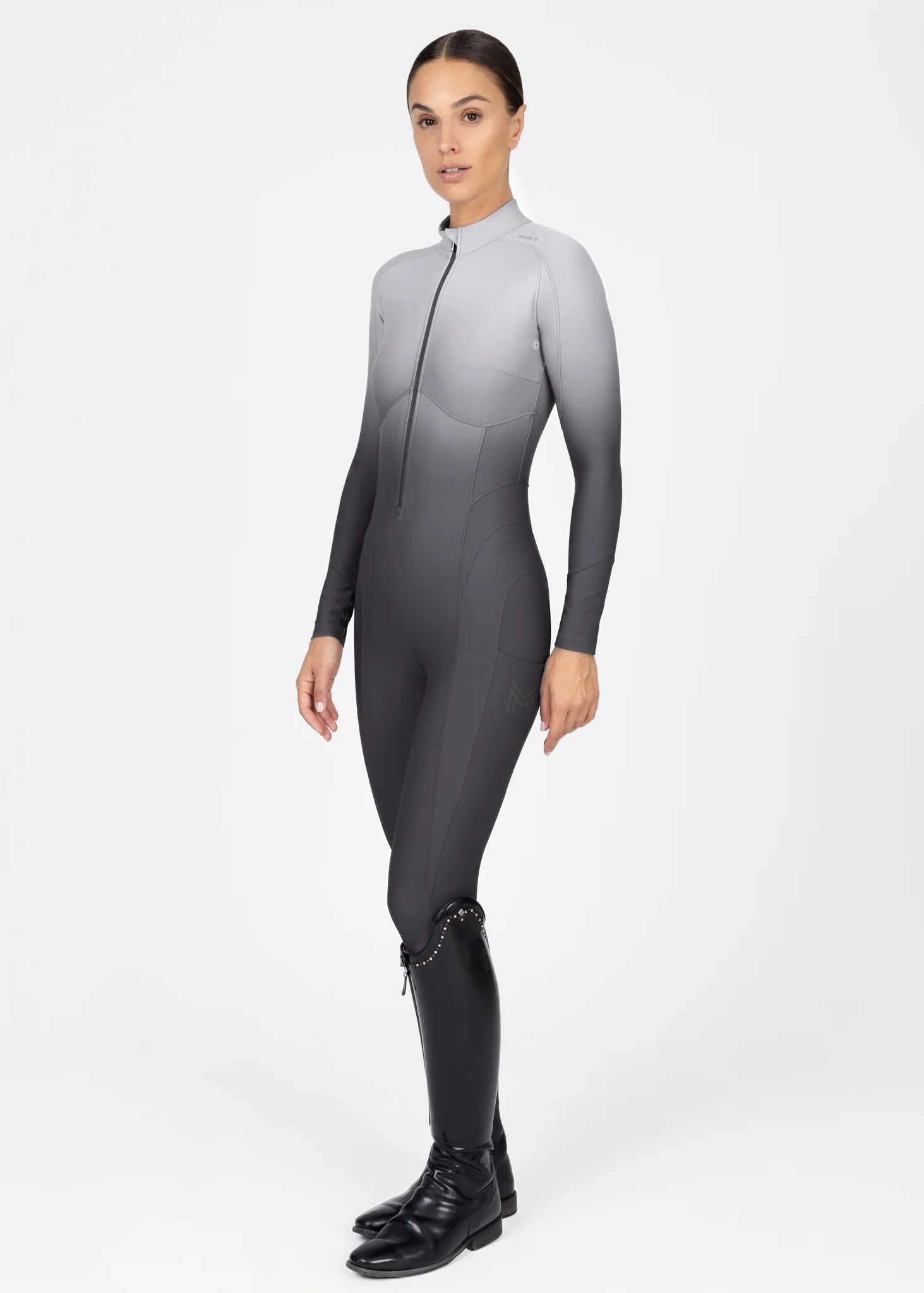 Ombré Riding Jumpsuit (Graphite) - Image 10