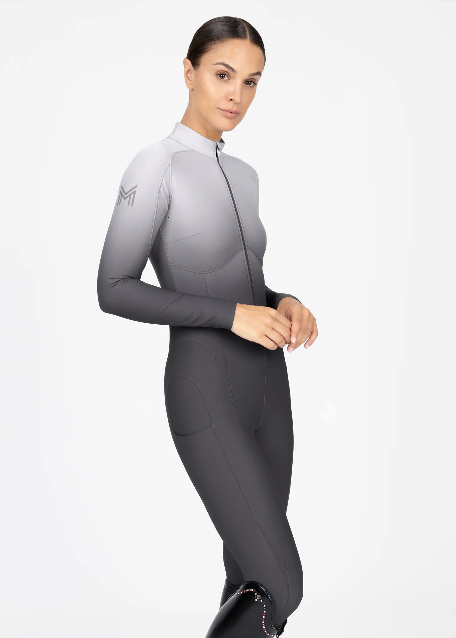 Ombré Riding Jumpsuit (Graphite) - Image 6