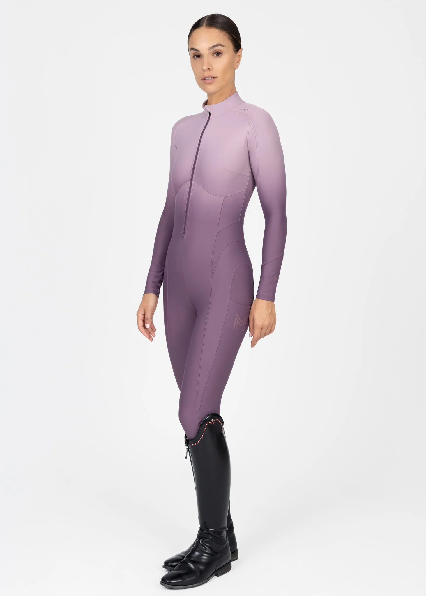 Ombré Riding Jumpsuit (Plum) - Image 10