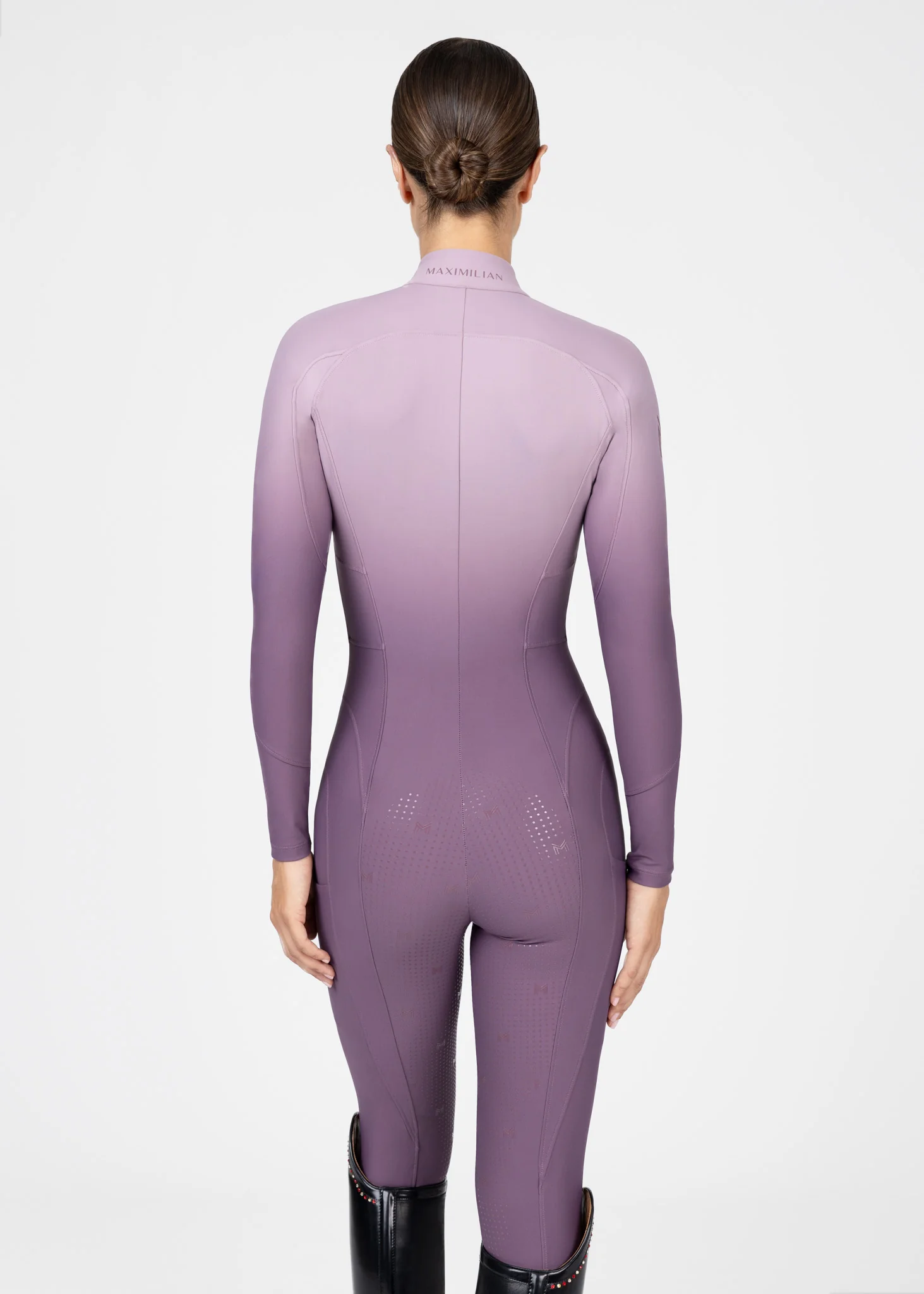 Ombré Riding Jumpsuit (Plum) - Image 4