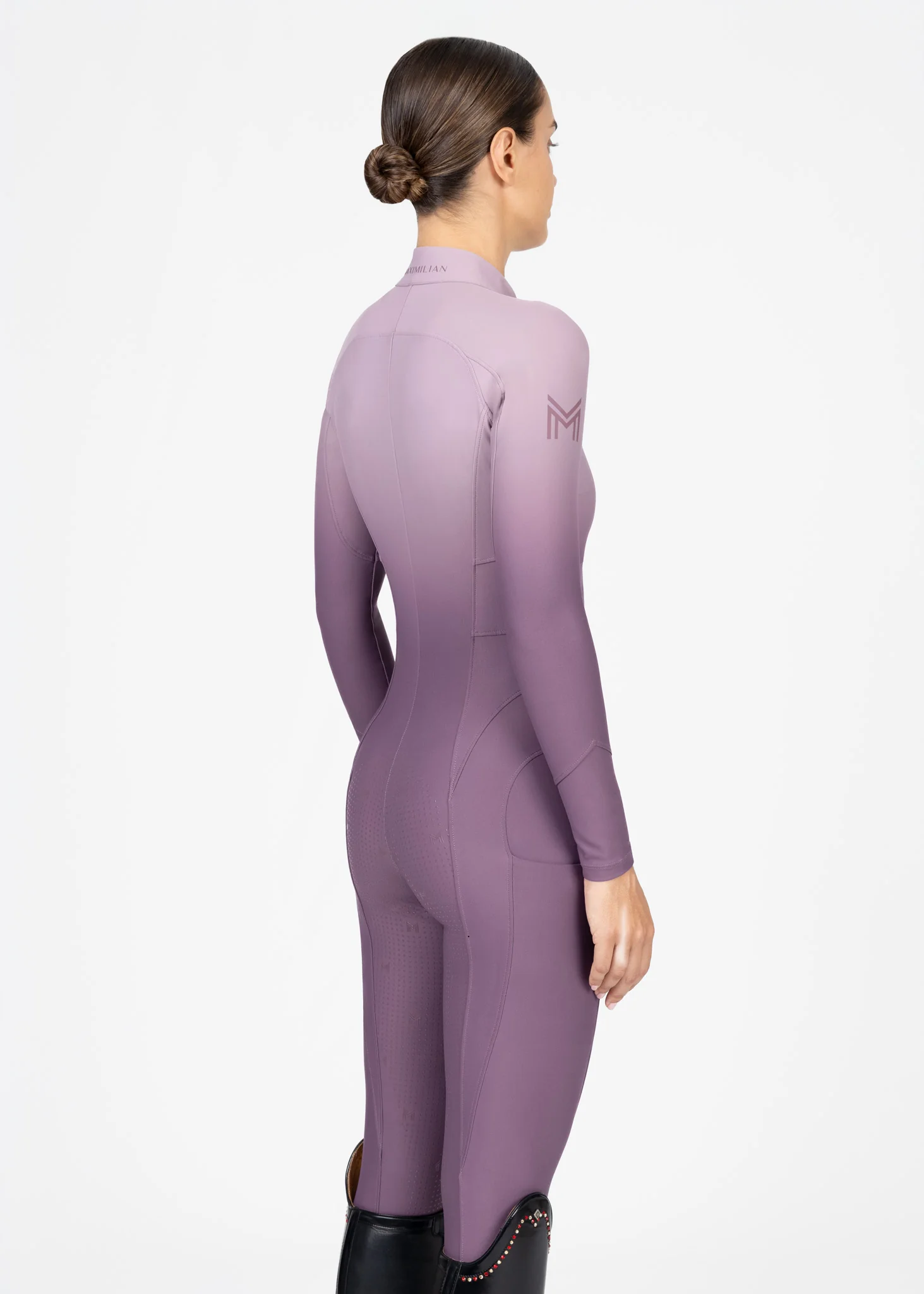 Ombré Riding Jumpsuit (Plum) - Image 5