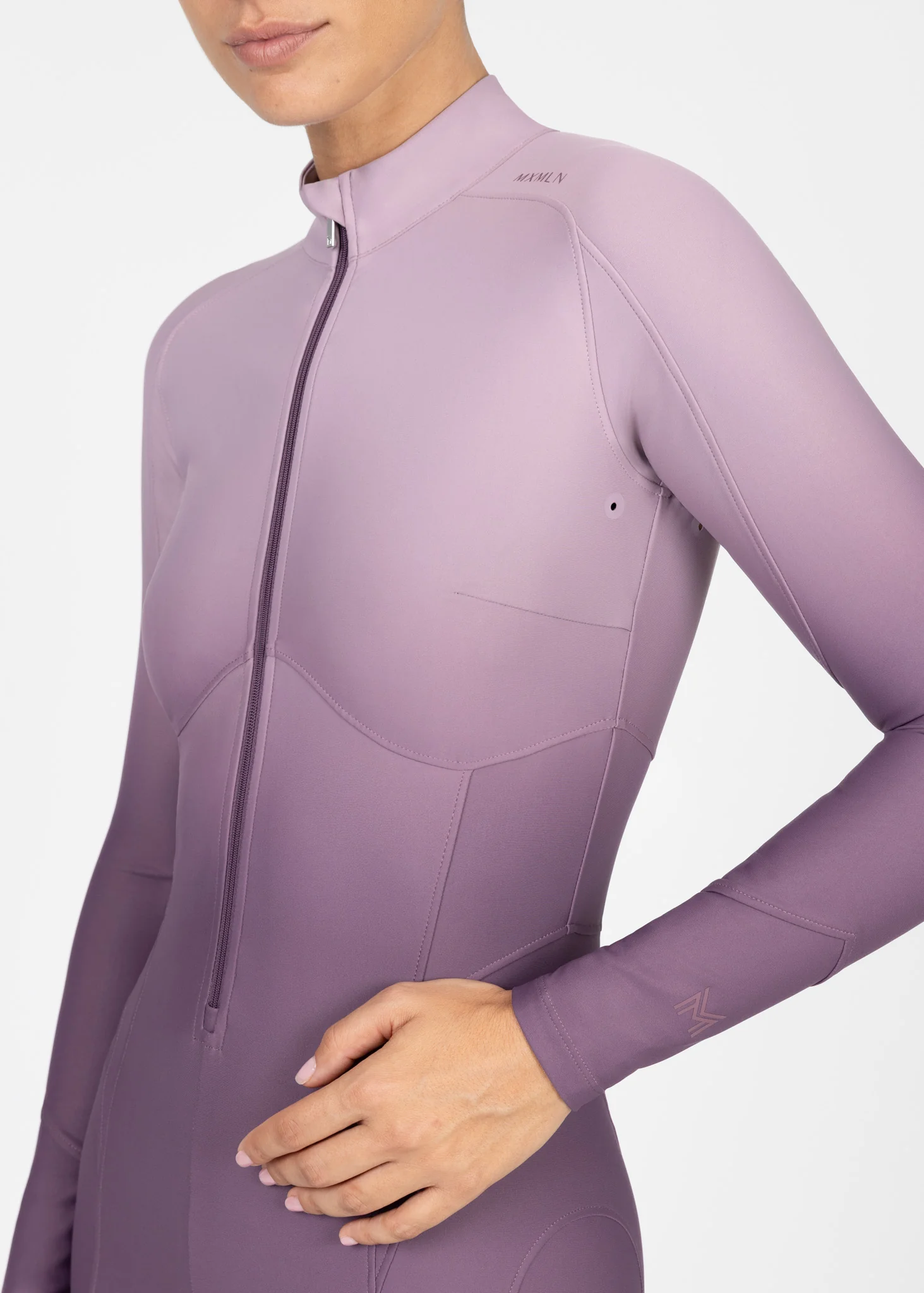Ombré Riding Jumpsuit (Plum) - Image 7