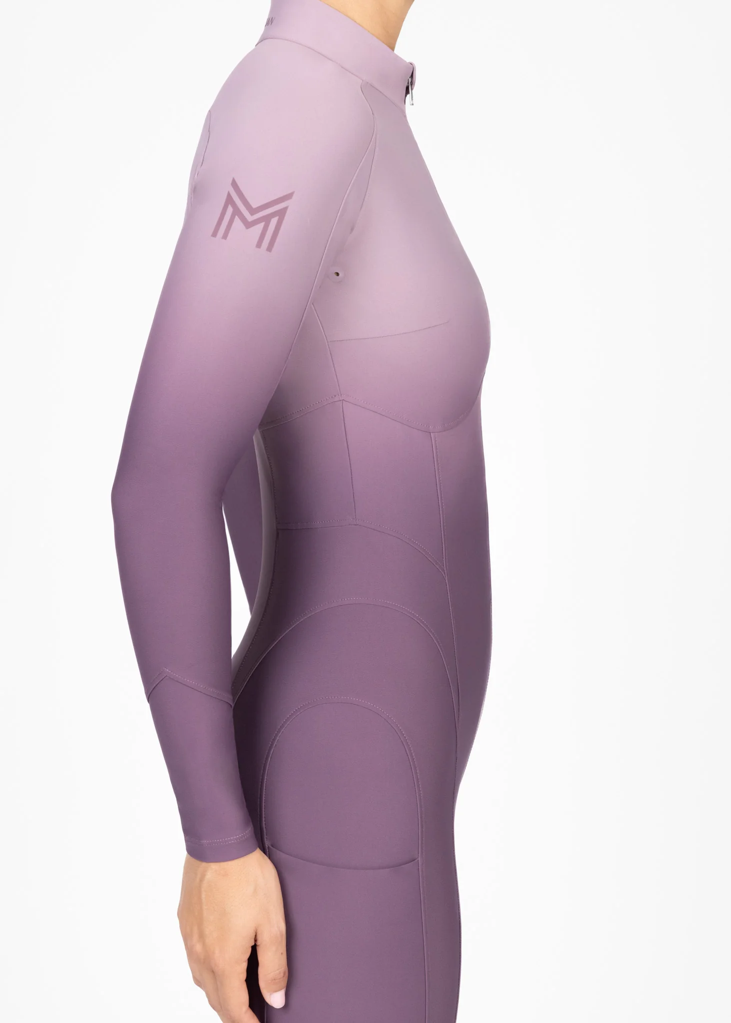Ombré Riding Jumpsuit (Plum) - Image 9