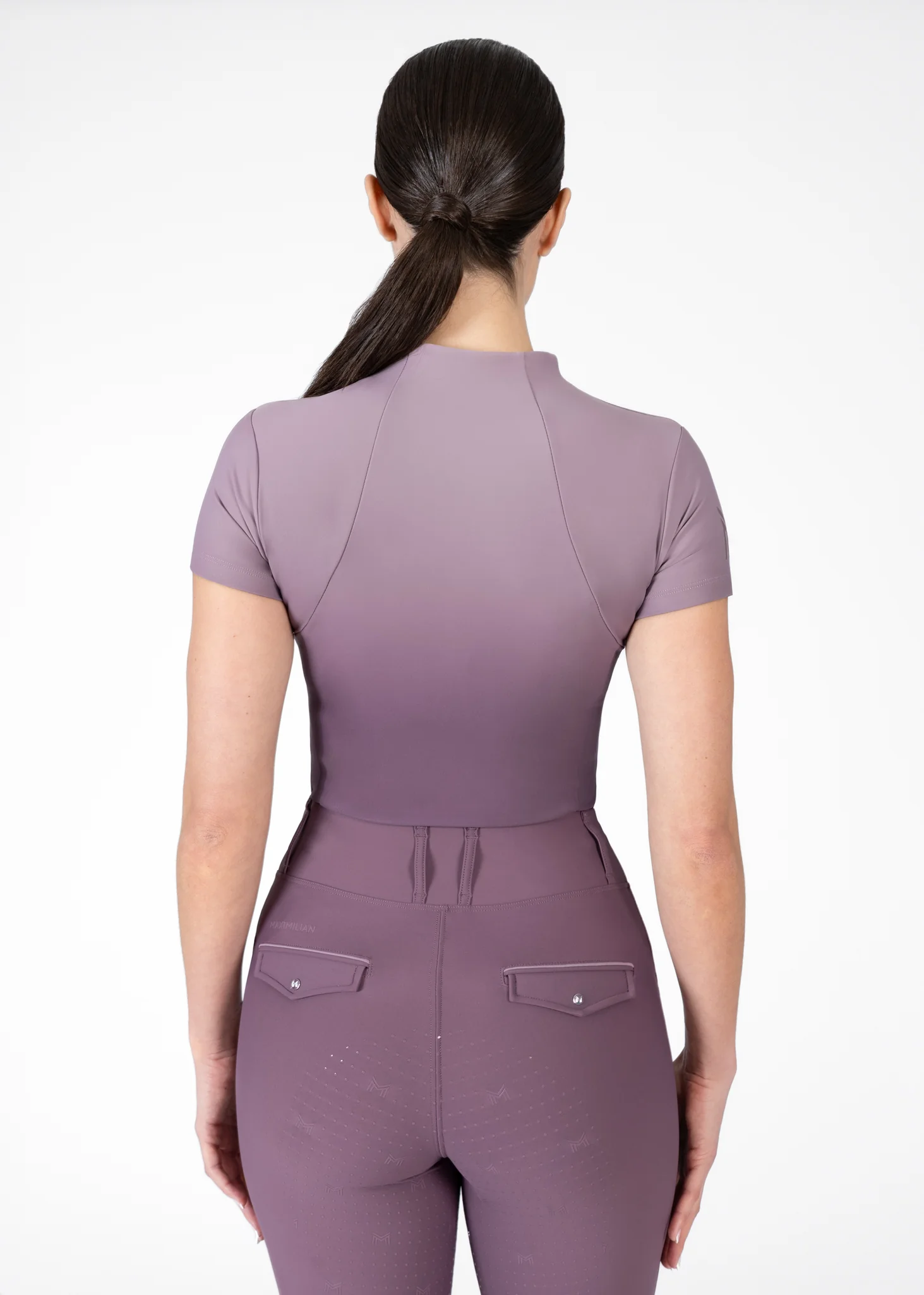 Ombré Short Sleeve Base Layer (Plum/Orchid) - Image 3